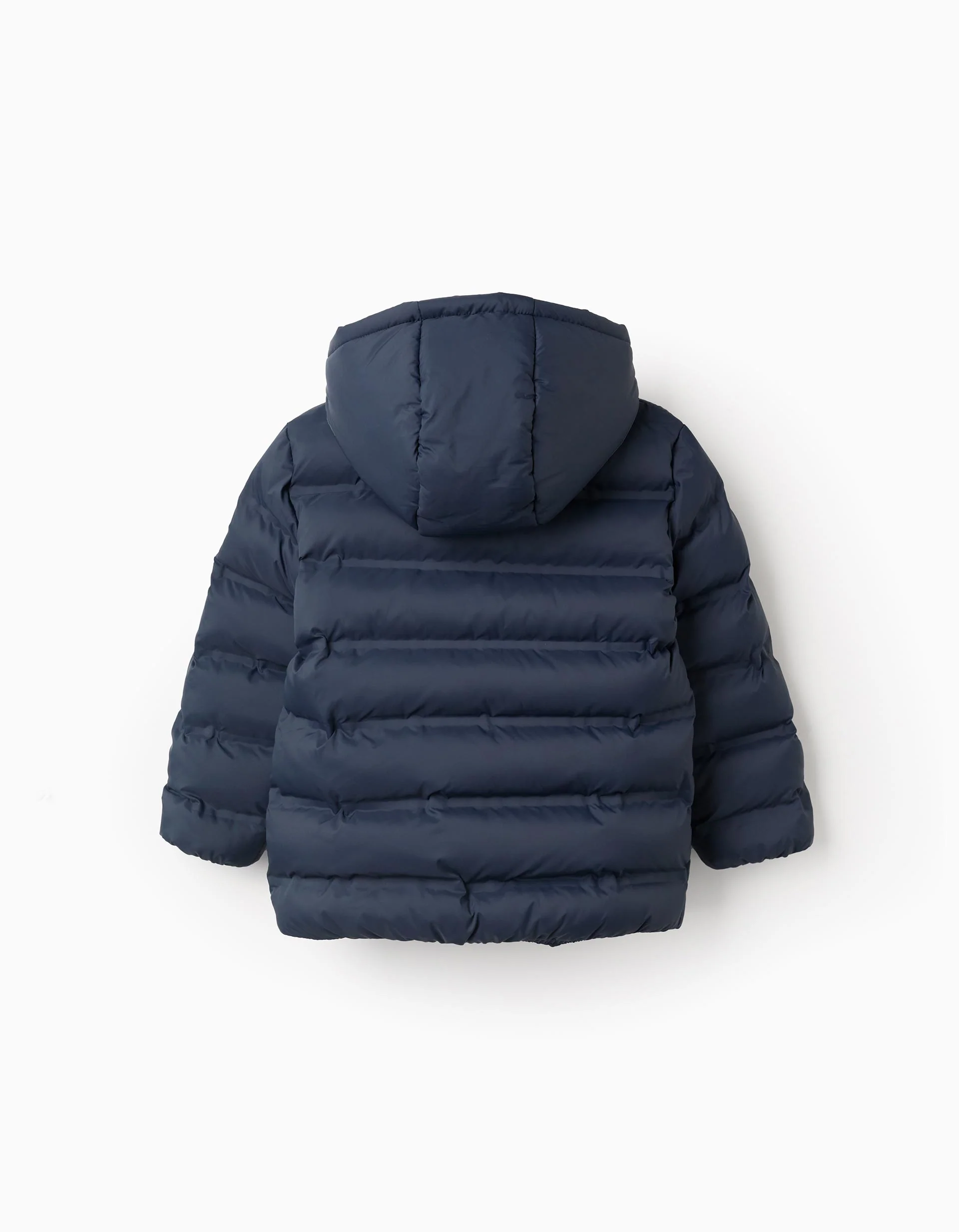 Padded Jacket with Hood for Boys, Dark Blue