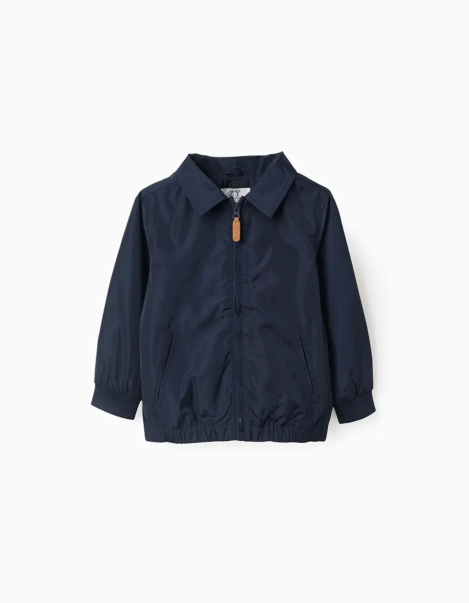 Windbreaker Jacket with Removable Hood for Boys, Dark Blue