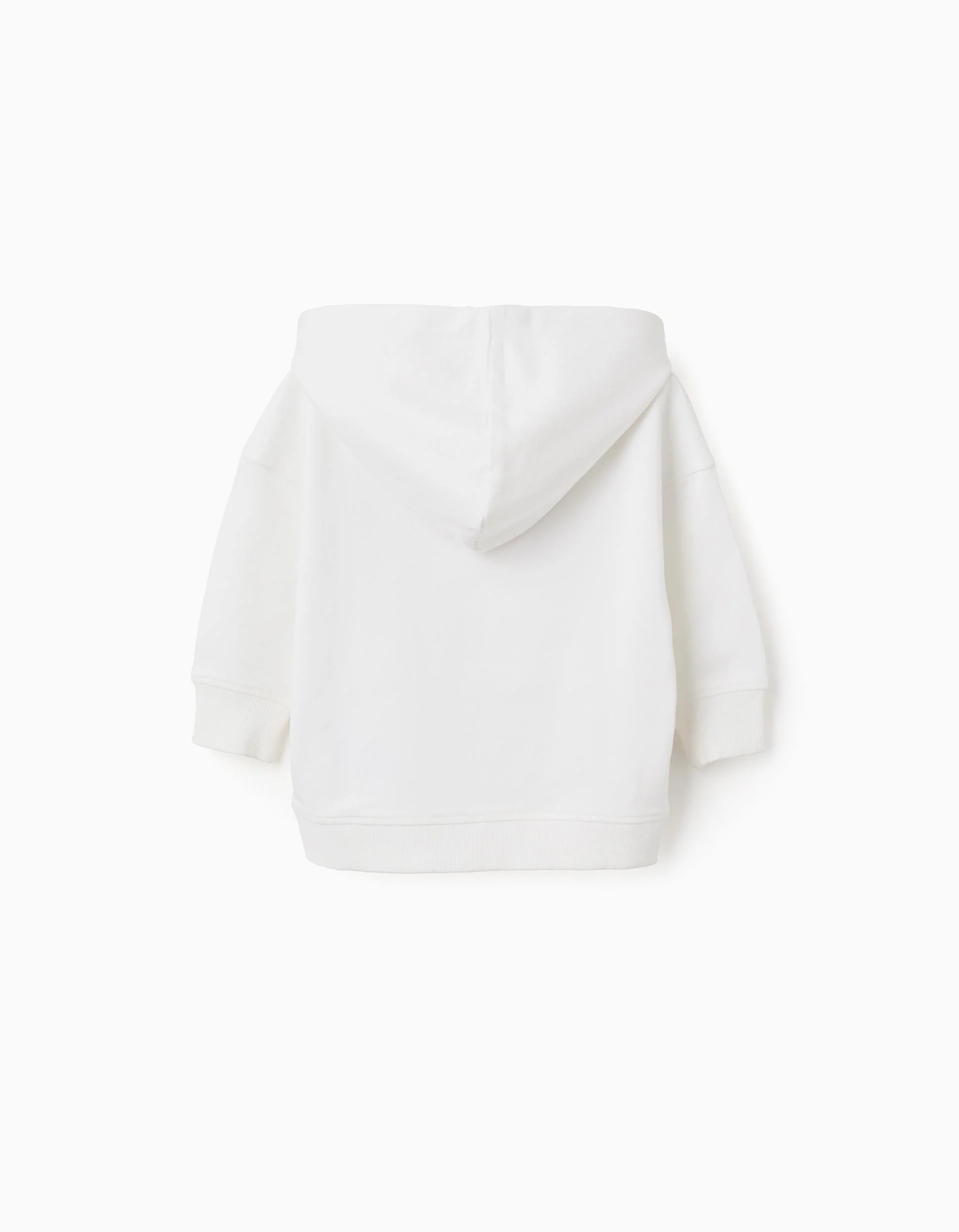 Cotton Hoodie for Babies 'Bluey & Bingo', White