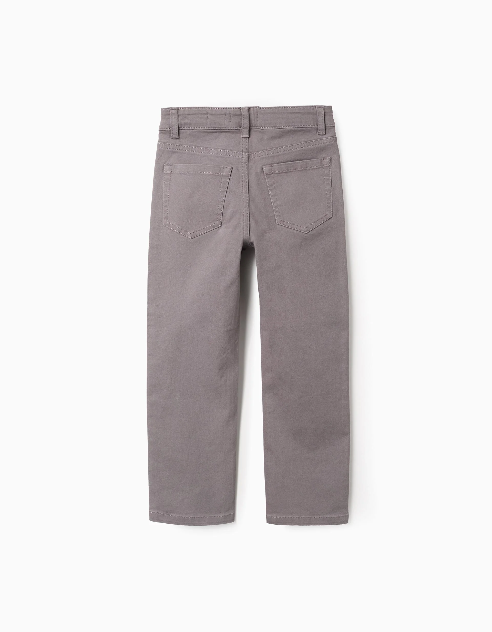 Twill Trousers for Boys 'Slim Fit', Grey