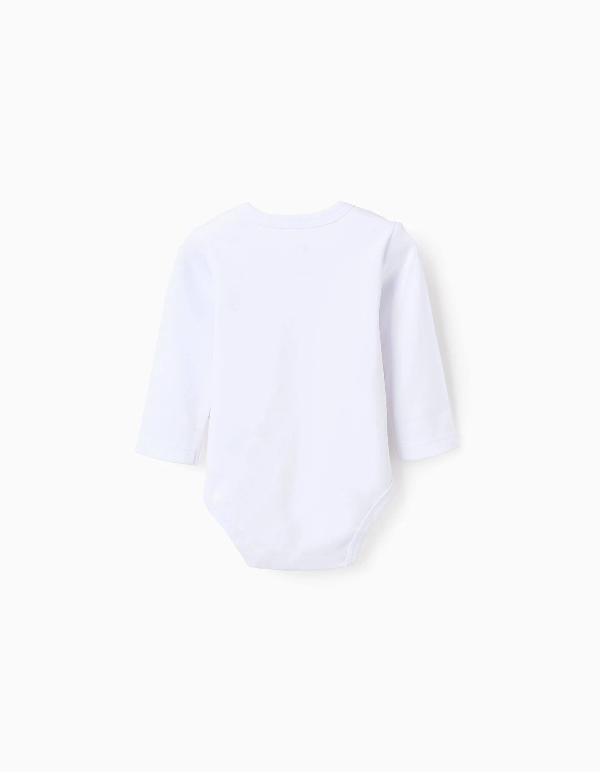 Pack of 4 Cotton Bodysuits for Babies 'Animals', White