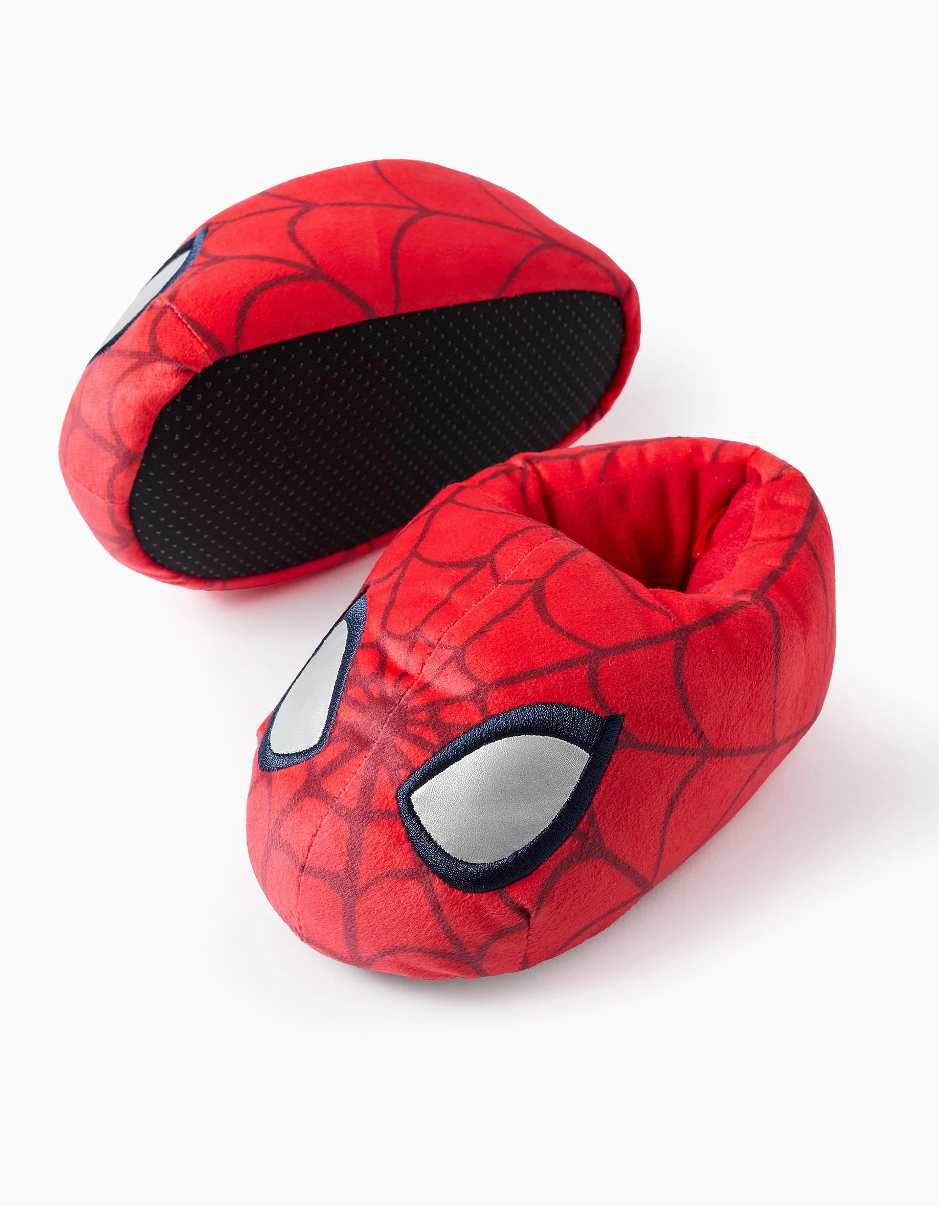 Velour Slippers with Padding for Boys 'Spider-Man', Red