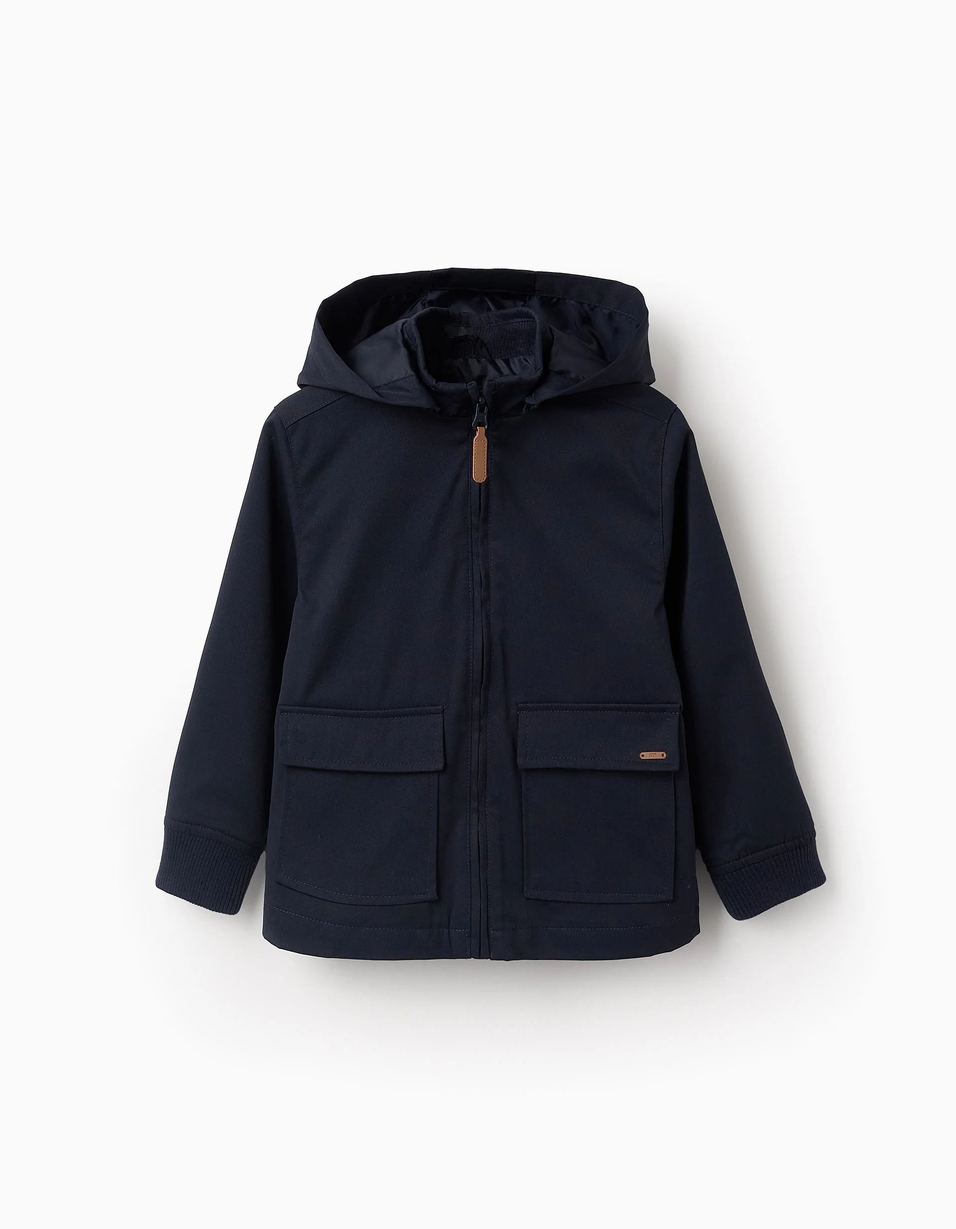 Hooded Jacket with Removable Hood for Boys, Dark Blue