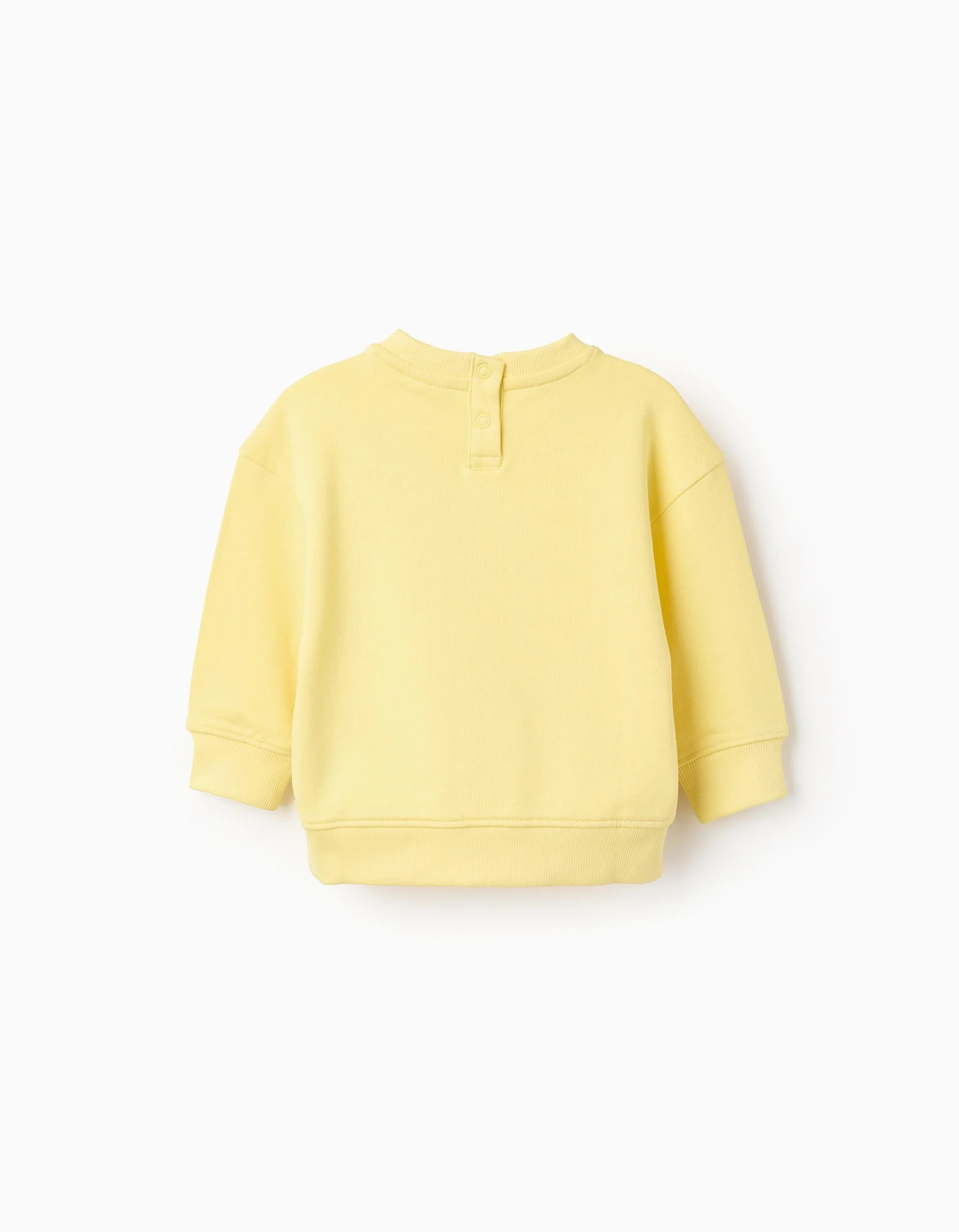 Cotton Sweatshirt with Print for Baby Boys 'Squaro', yellow
