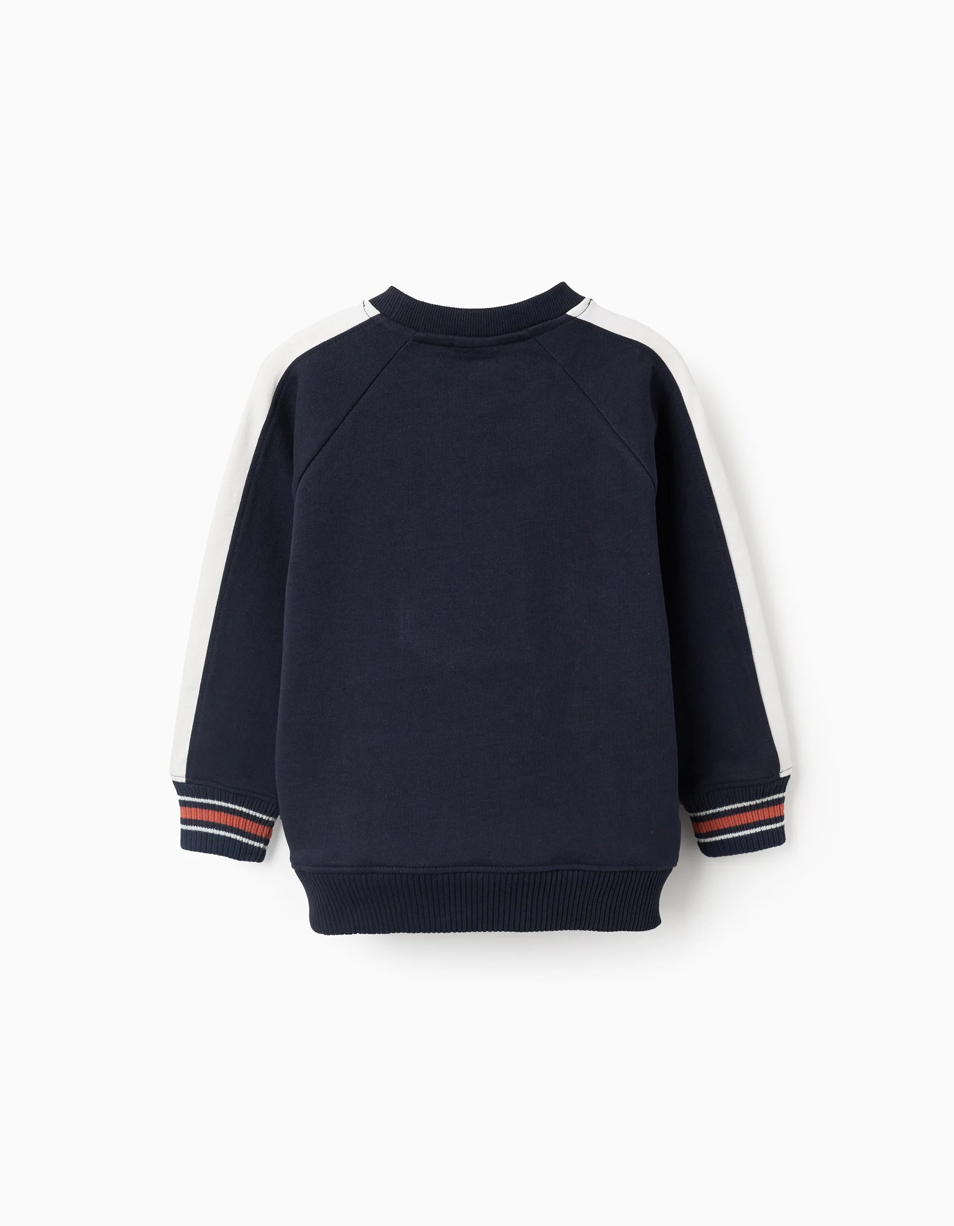 Cotton Sweatshirt with Embroidery for Boys, Dark Blue