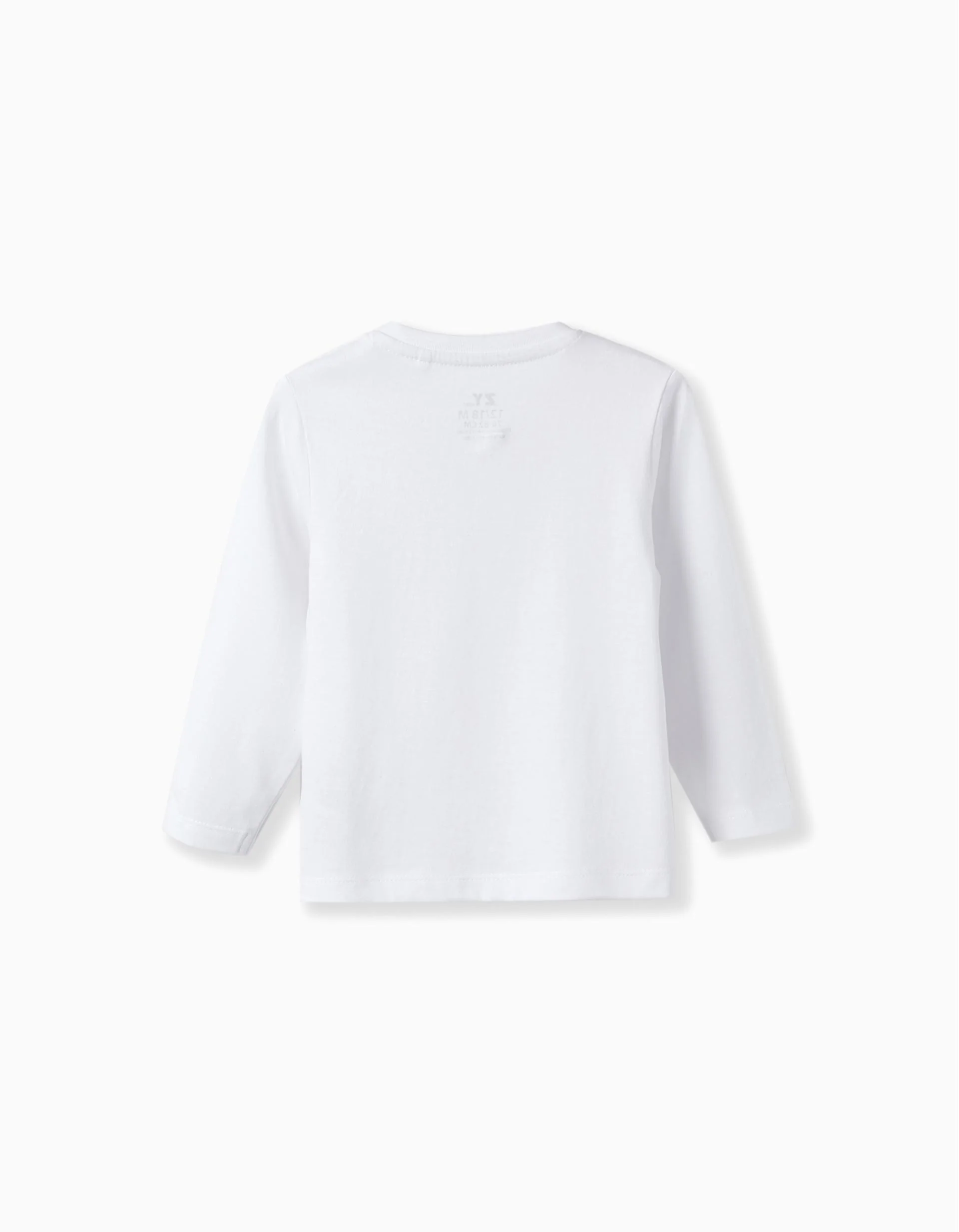 Pack of 2 Long Sleeve T-Shirts for Baby Boys, Red/White