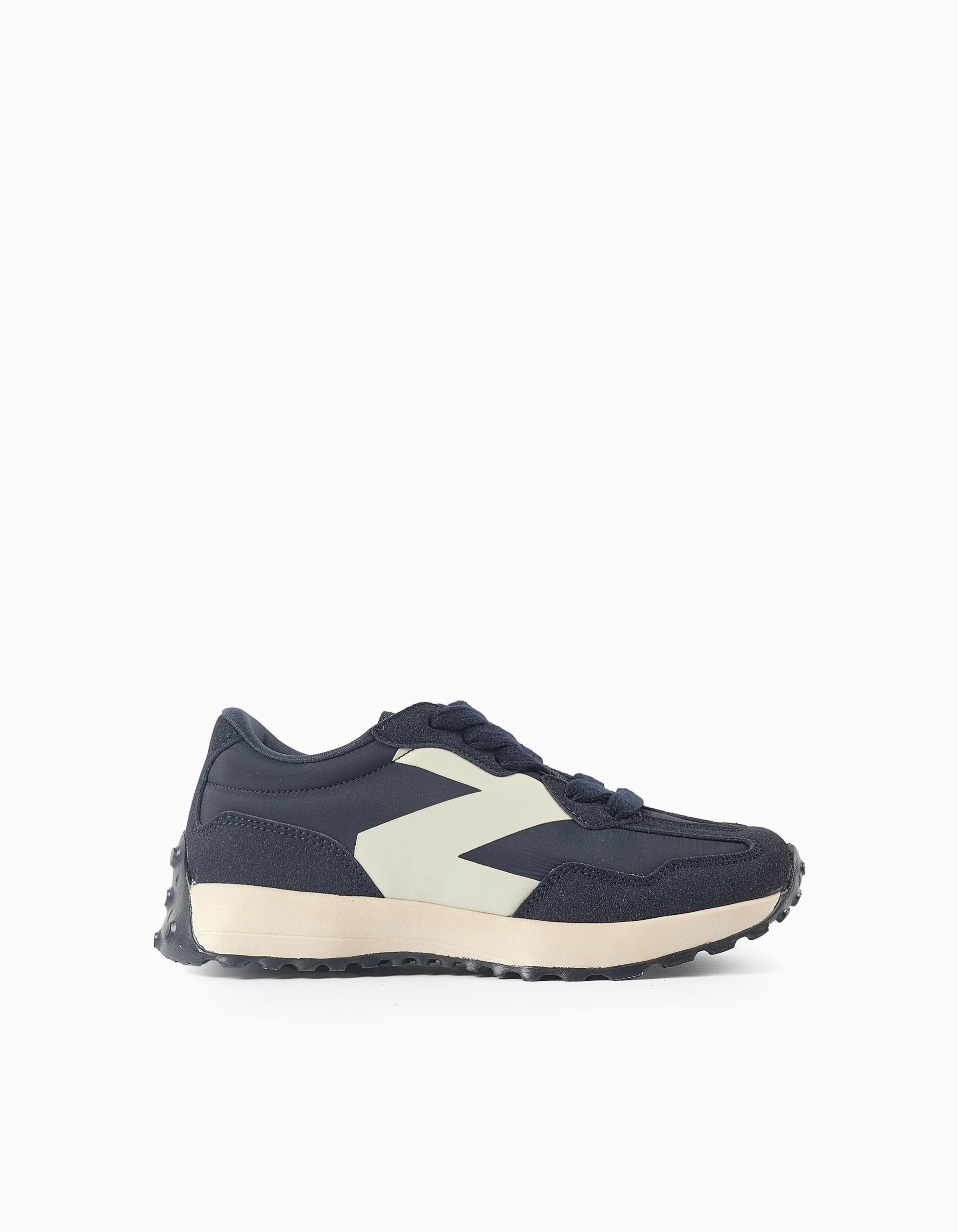 ZY Superlight Runner trainers with laces for boys, blue/white