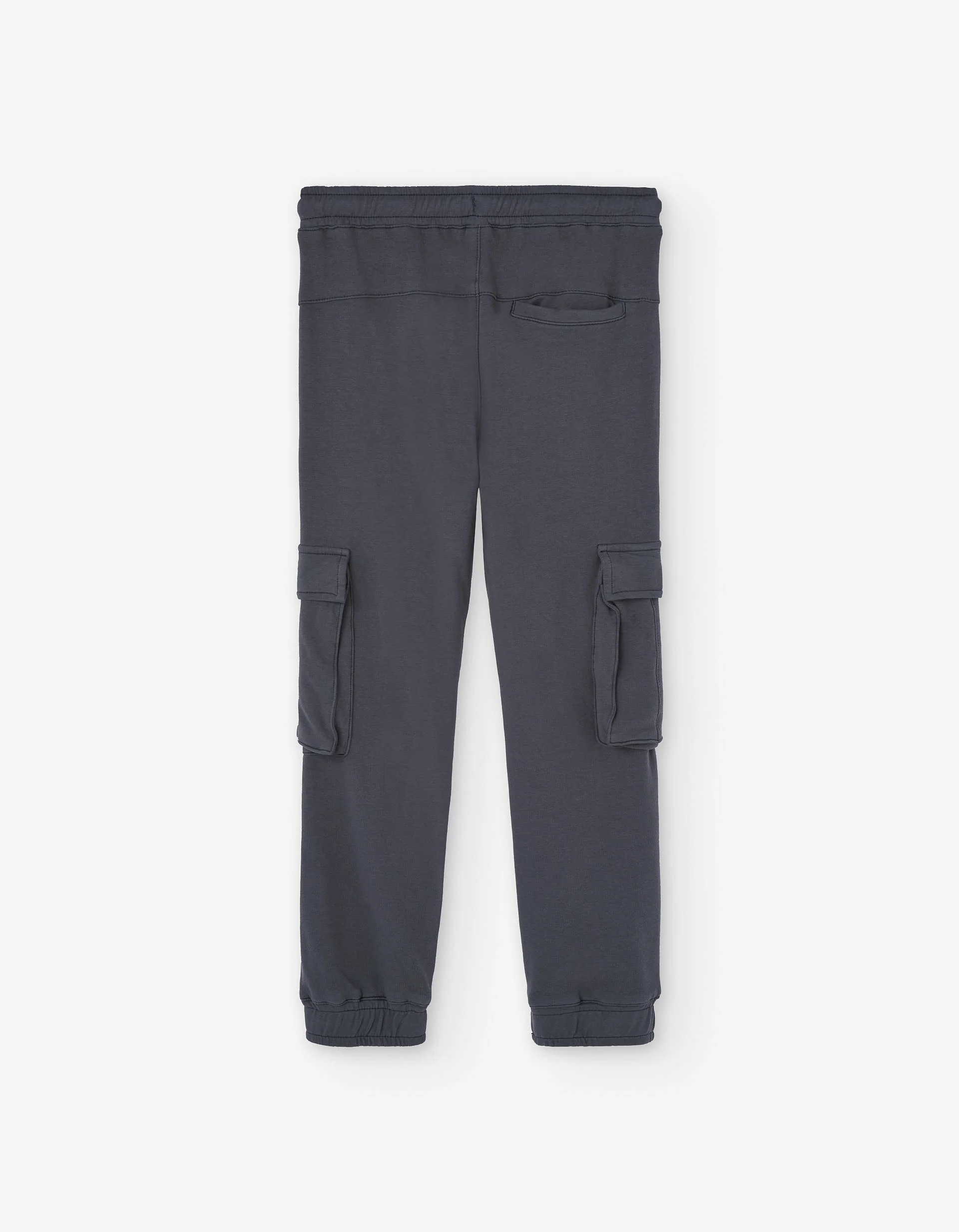 Cotton joggers with cargo pockets for boys, dark grey