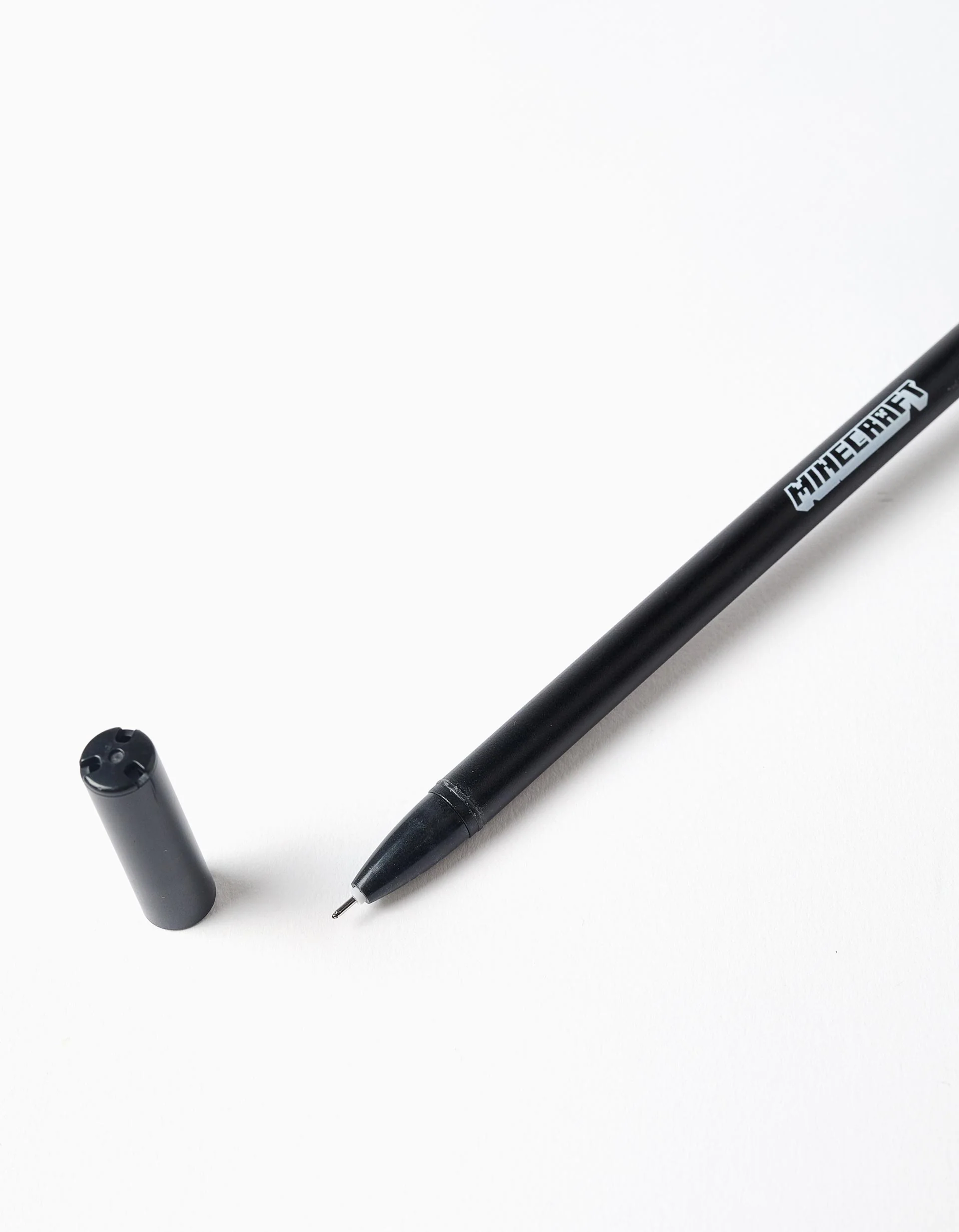 Minecraft black pen with silicone top for boys, assorted