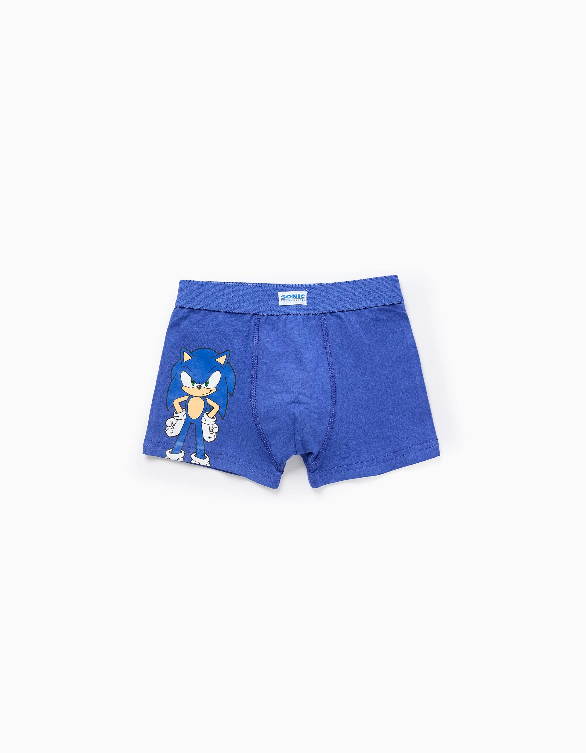 Pack of 4 boxer shorts with Sonic prints for boys, blue/white