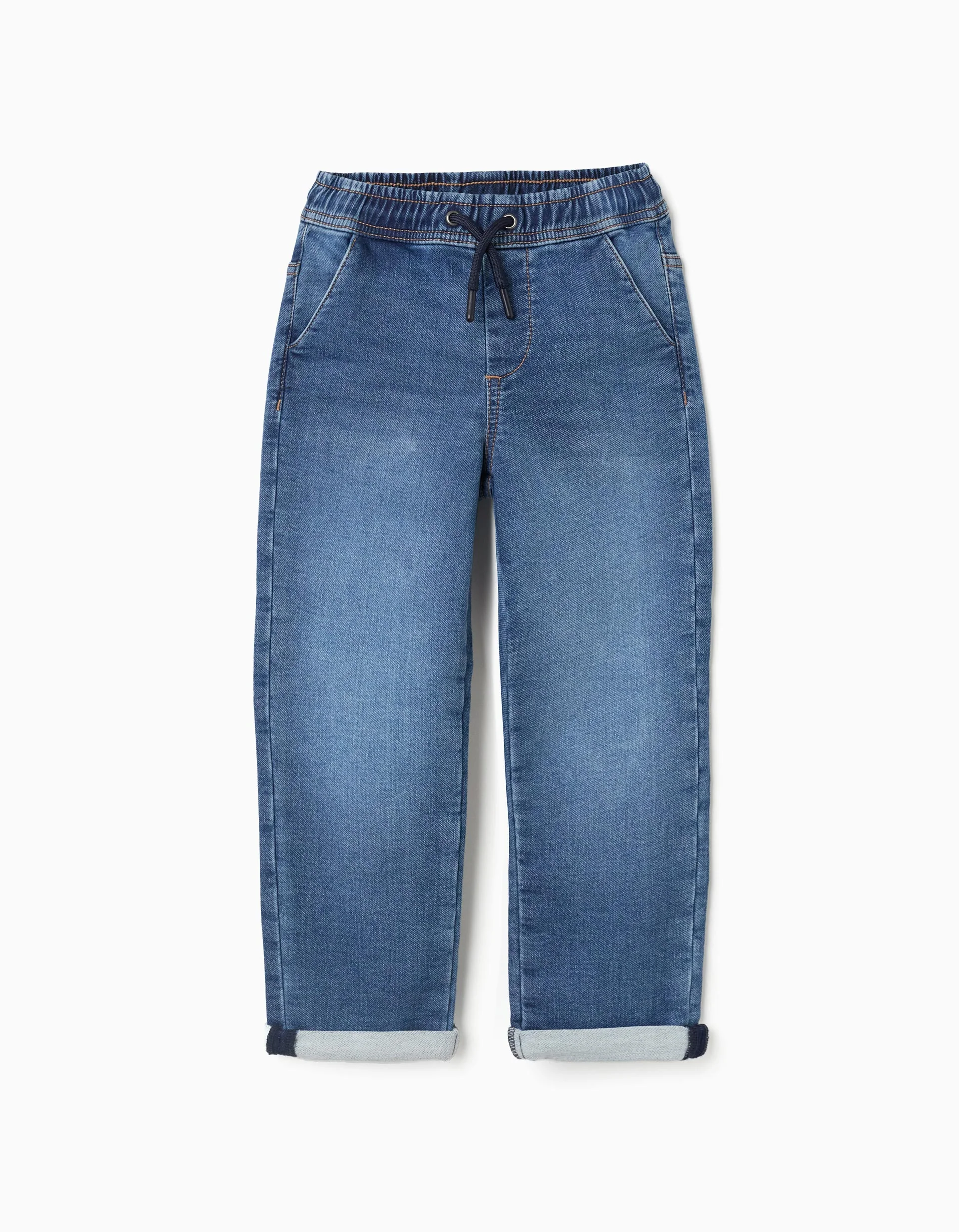 Slim denim joggers for boys, blue