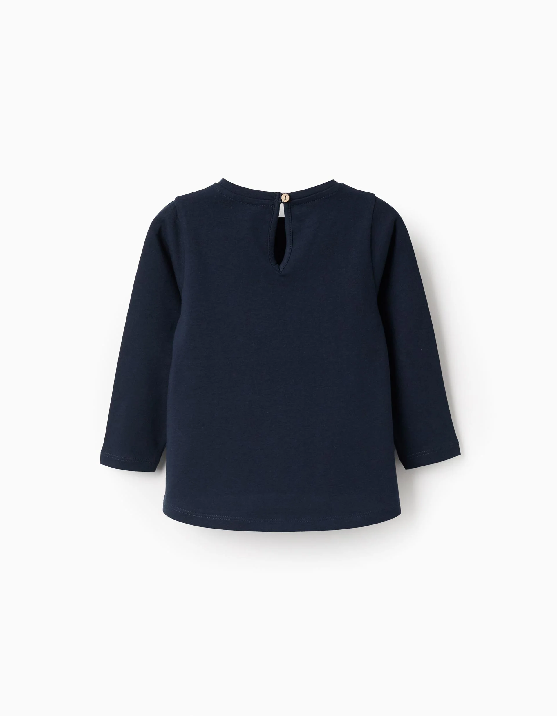 Long Sleeve T-Shirt for Baby Girls 'Shapes', Dark Blue