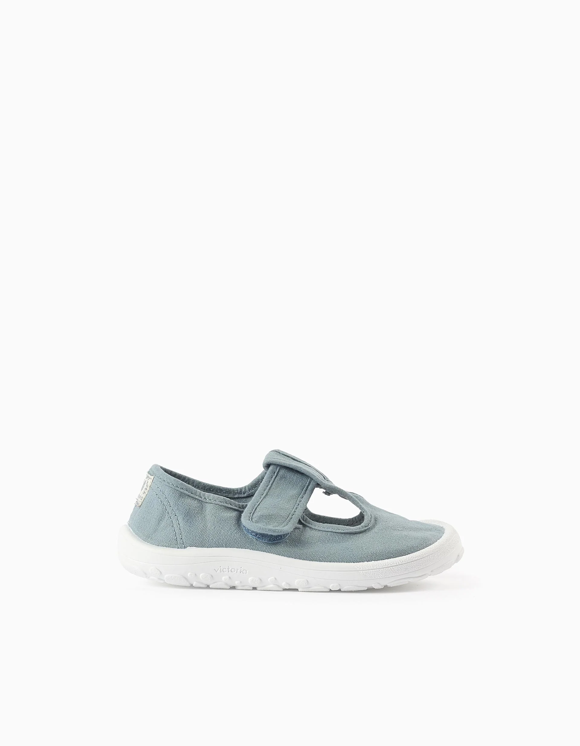 Canvas Trainers for Baby and Child 'Victoria Barefoot', Blue