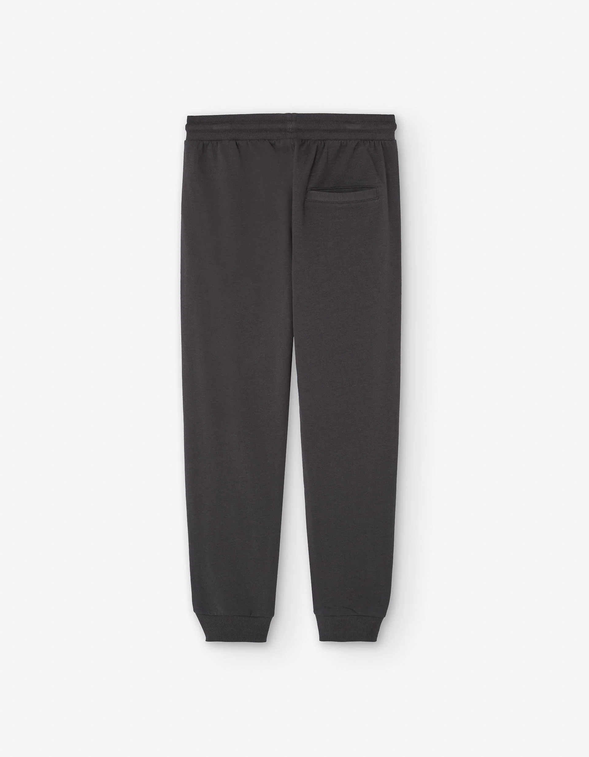 Brushed slim fit joggers with Self Made print for boys, dark grey