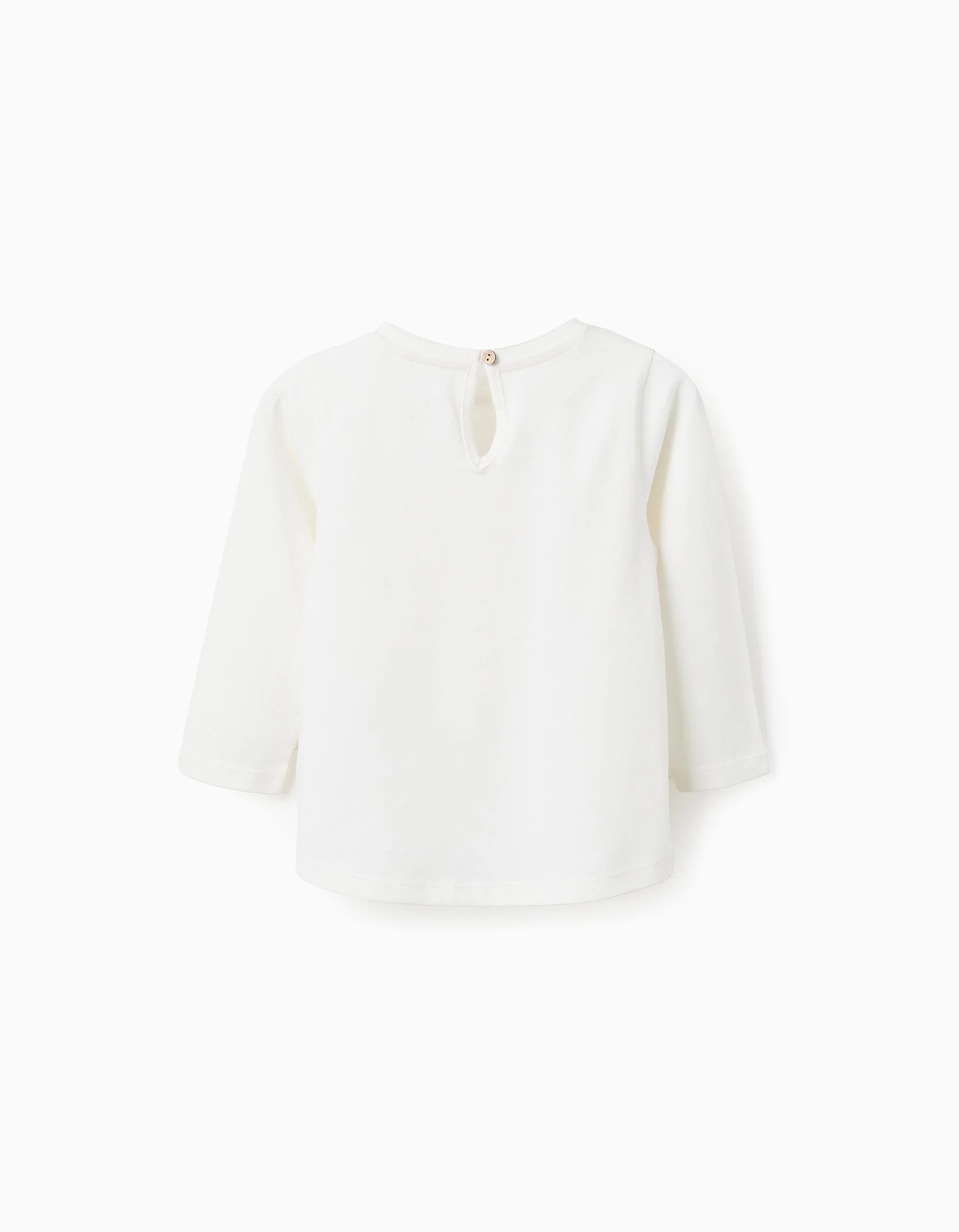 Long Sleeve T-Shirt for Baby Girls 'Shapes', White