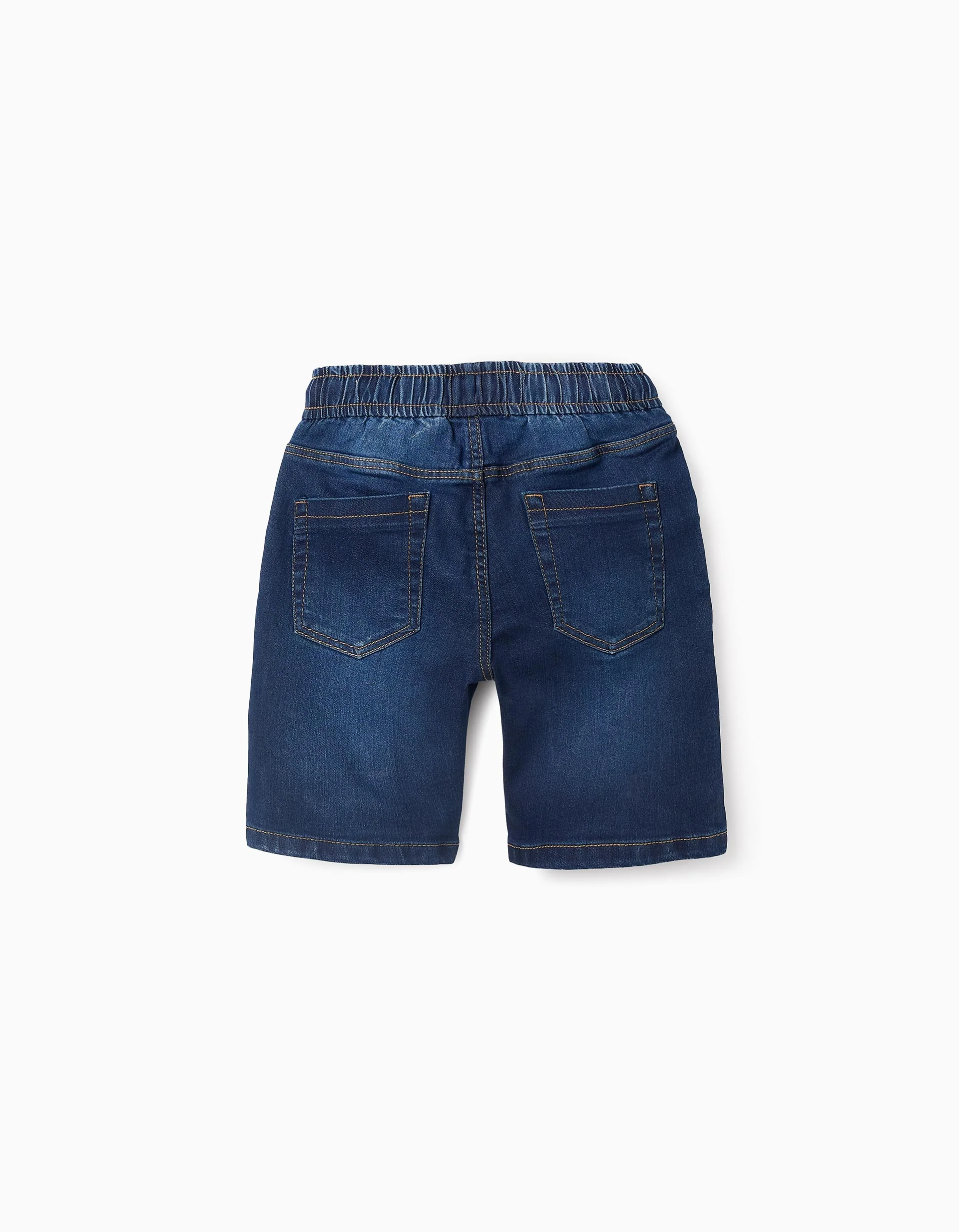 Denim Shorts with Drawstring for Boys 'Midi', Dark Blue