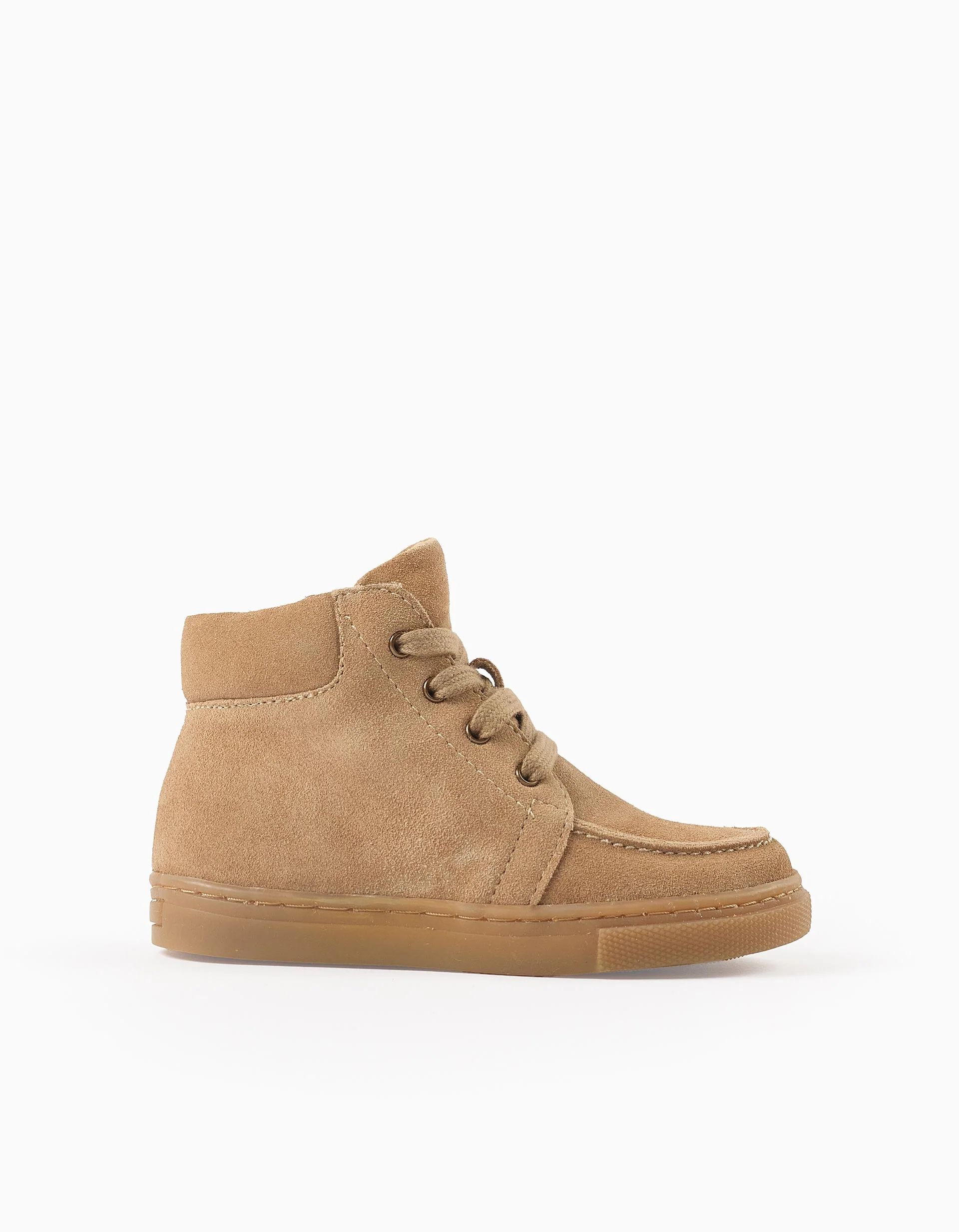 Suede Boots for Boys, Beige