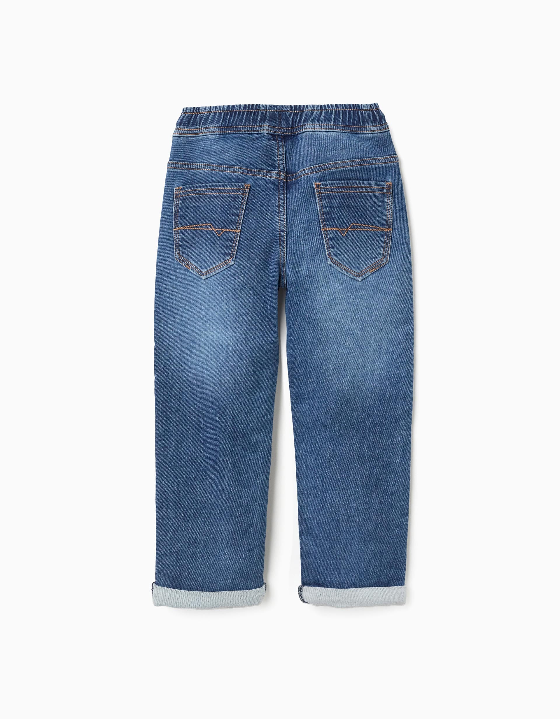 Slim denim joggers for boys, blue