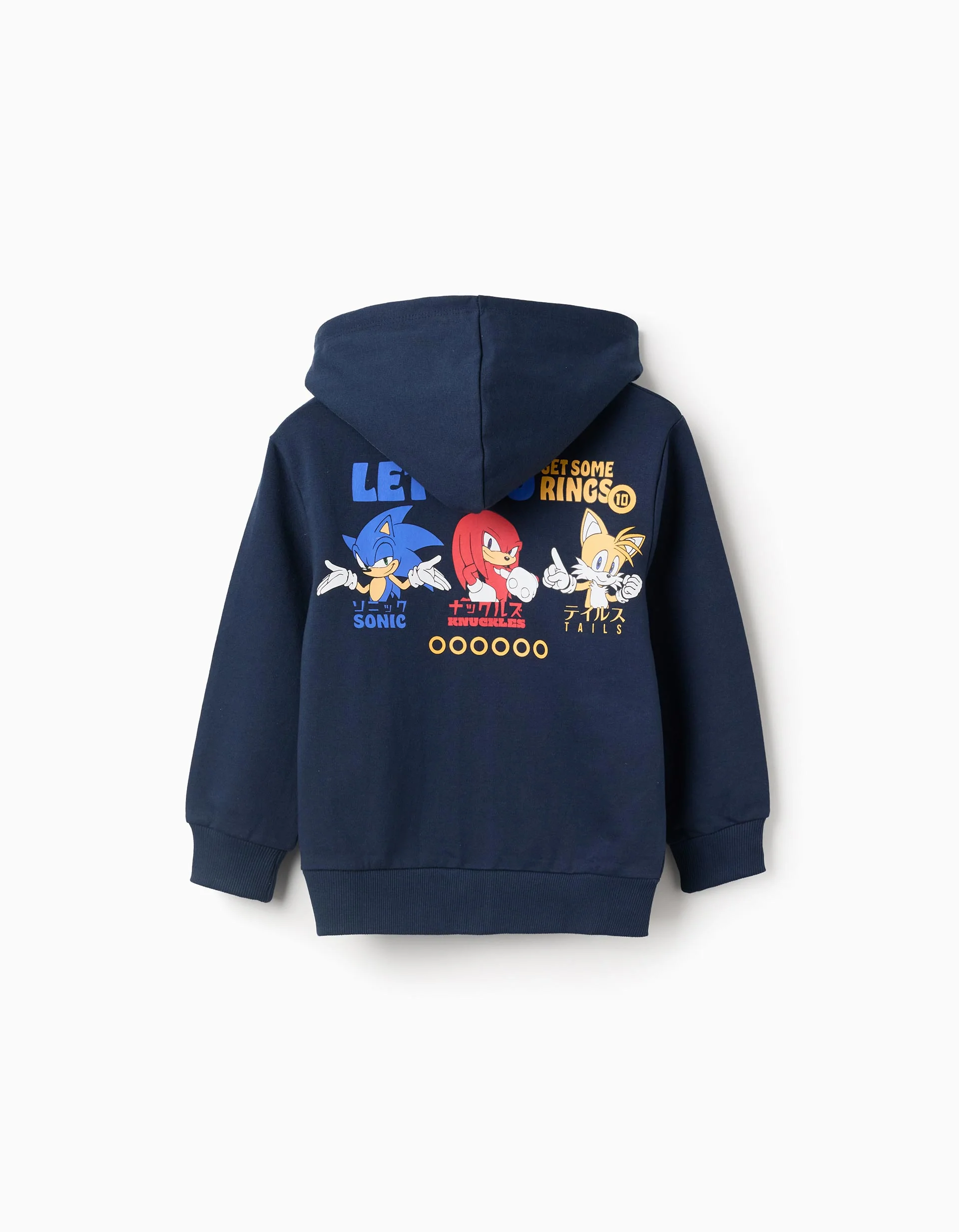 Cotton Hooded Jacket for Boys 'Sonic & Friends', Dark Blue