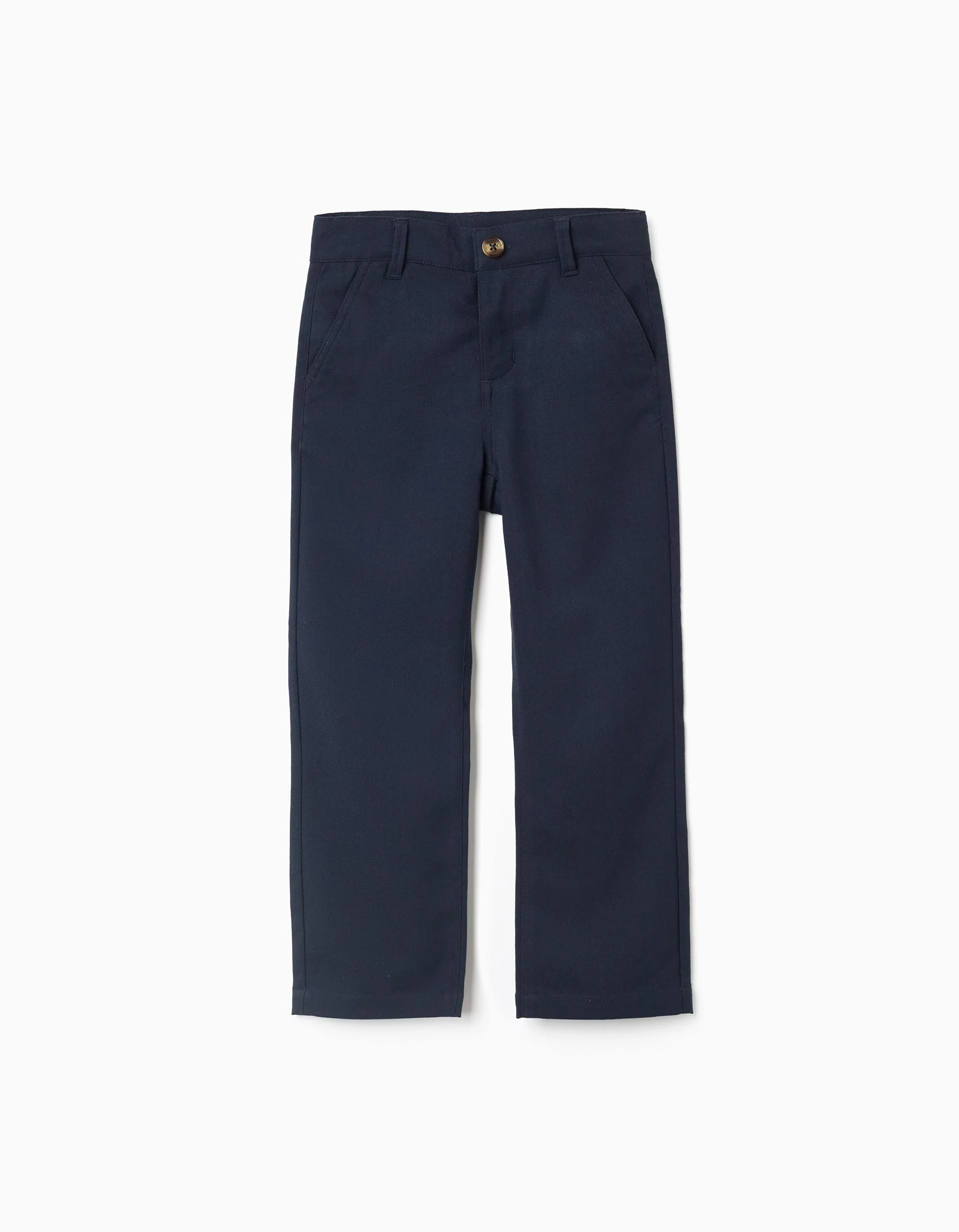Slim twill chino trousers You&Me for boys, dark blue