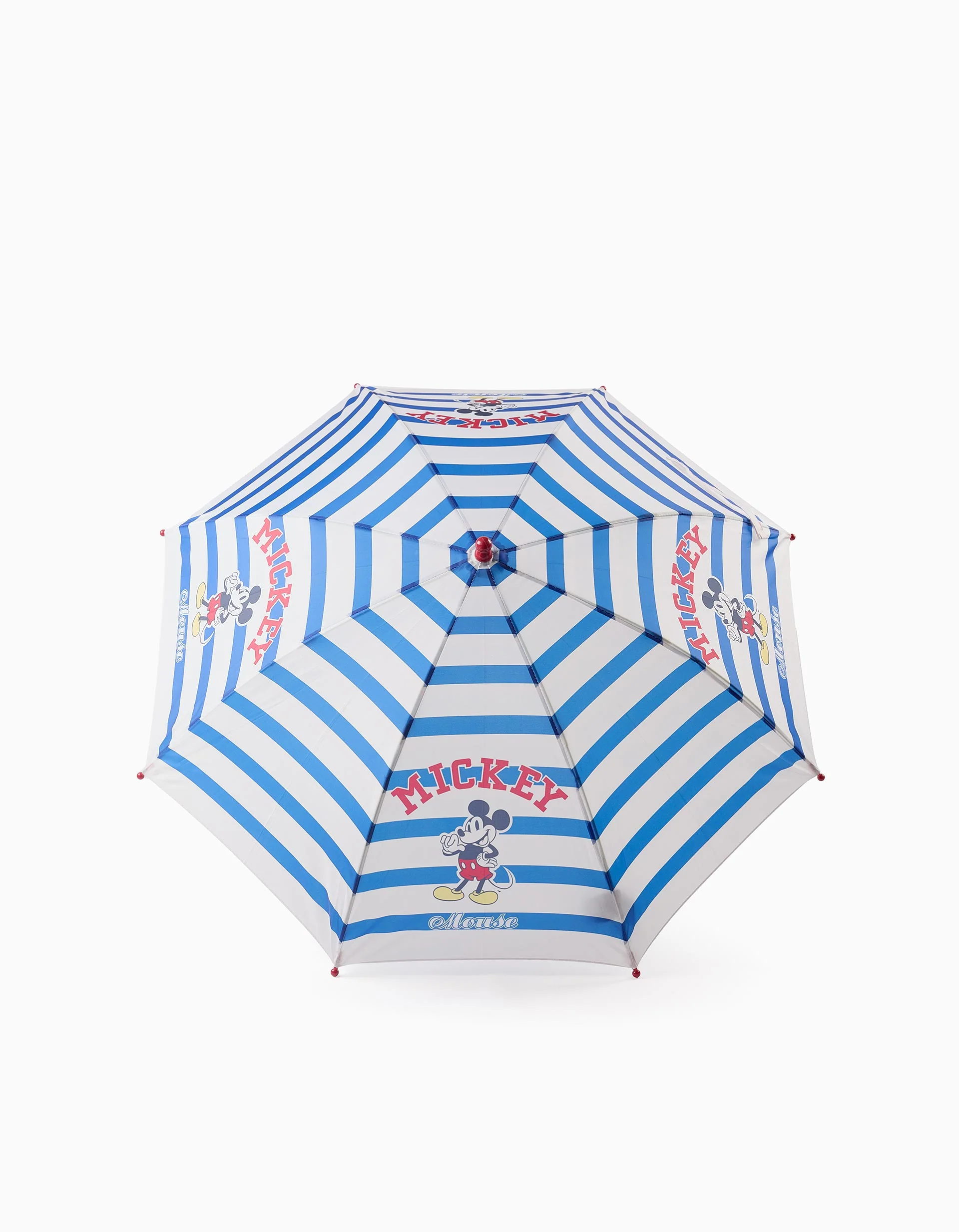 Umbrella with Mickey Design for Boys, White/Blue