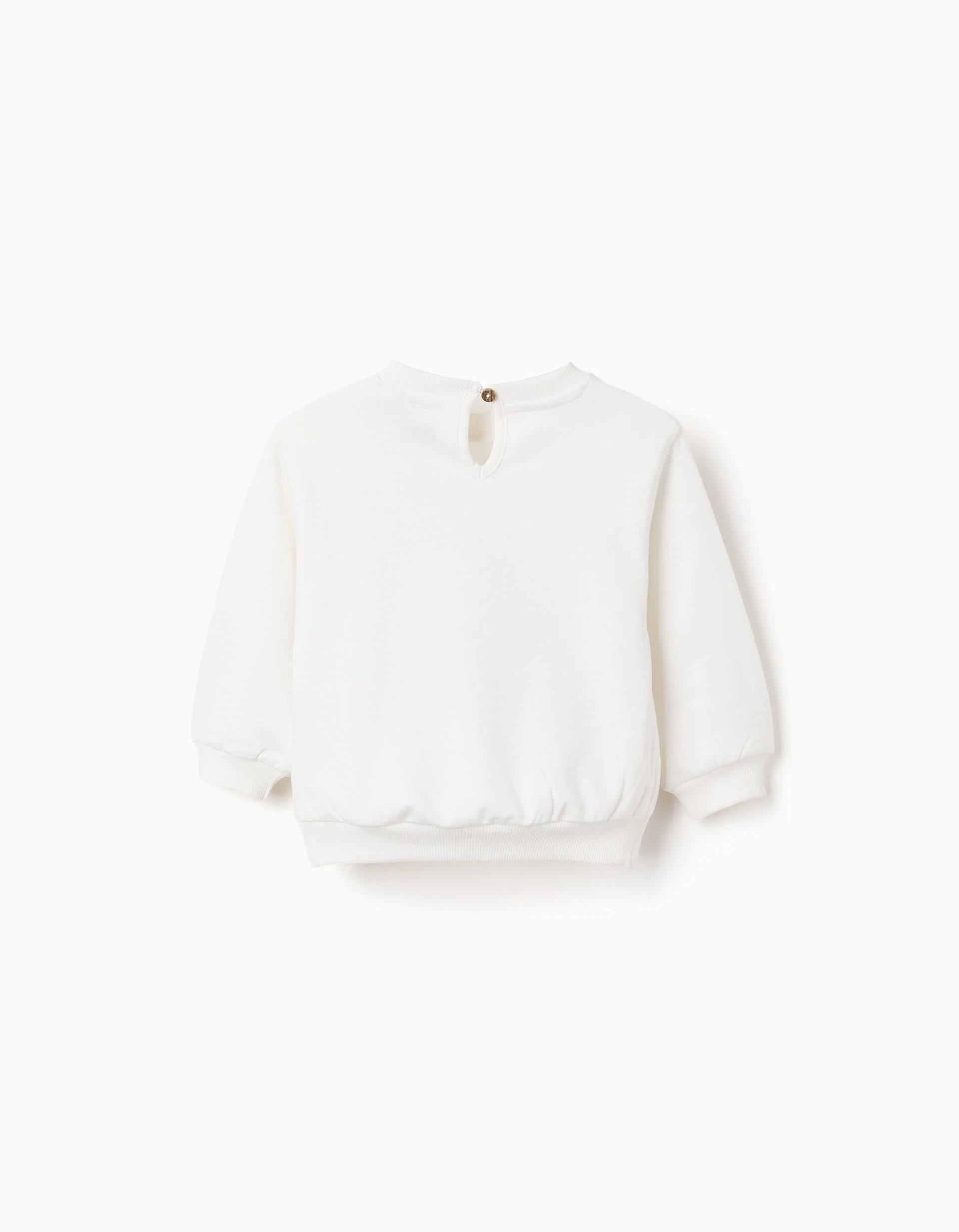 Brushed sweatshirt with Peppa Pig print for baby girls, white