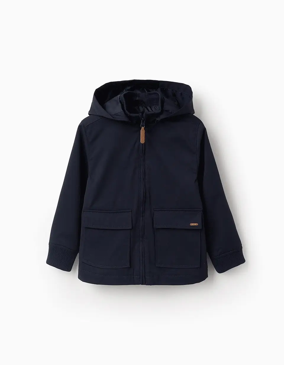 Hooded Jacket with Removable Hood for Boys, Dark Blue