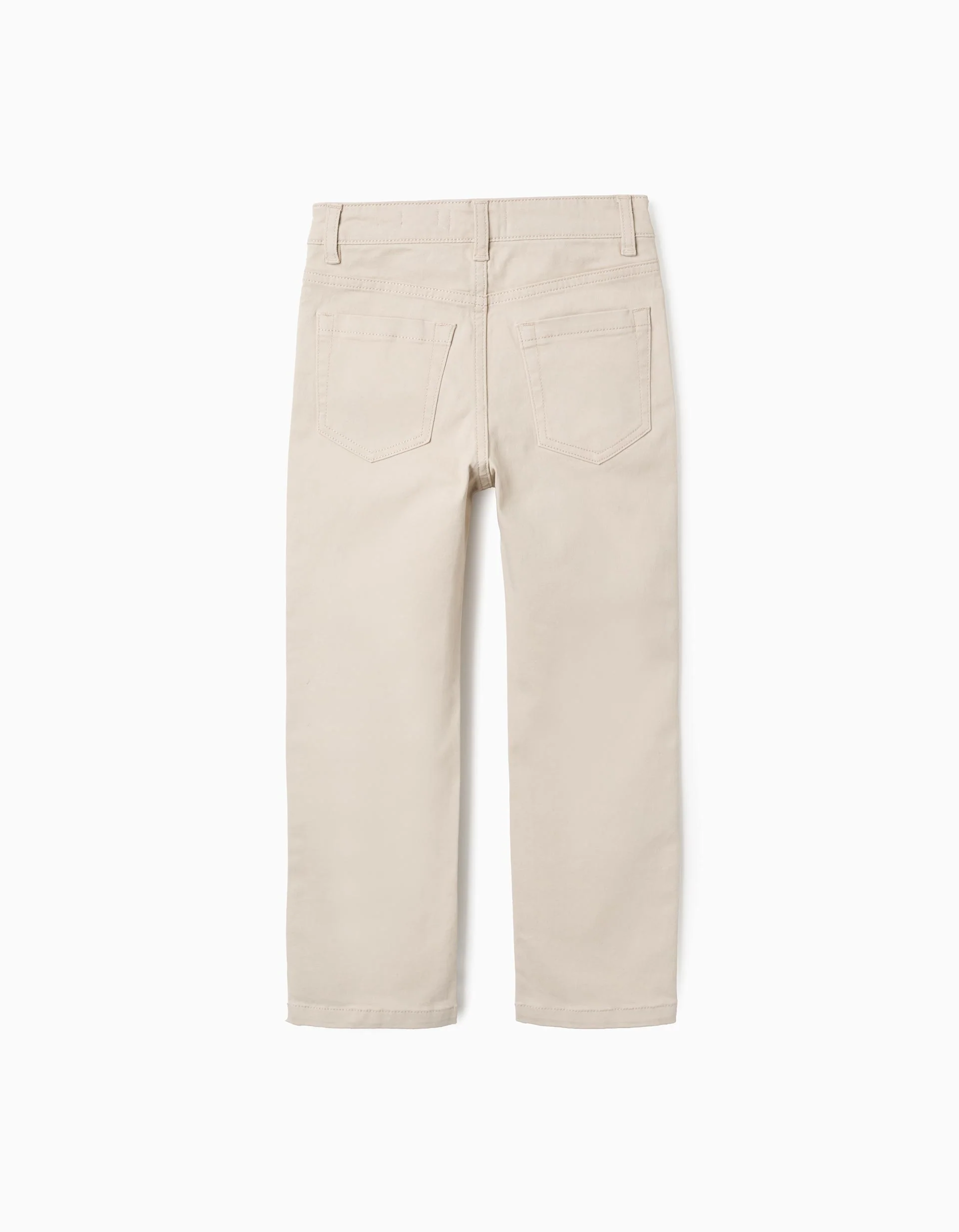 Twill Trousers for Boys 'Slim Fit', Beige