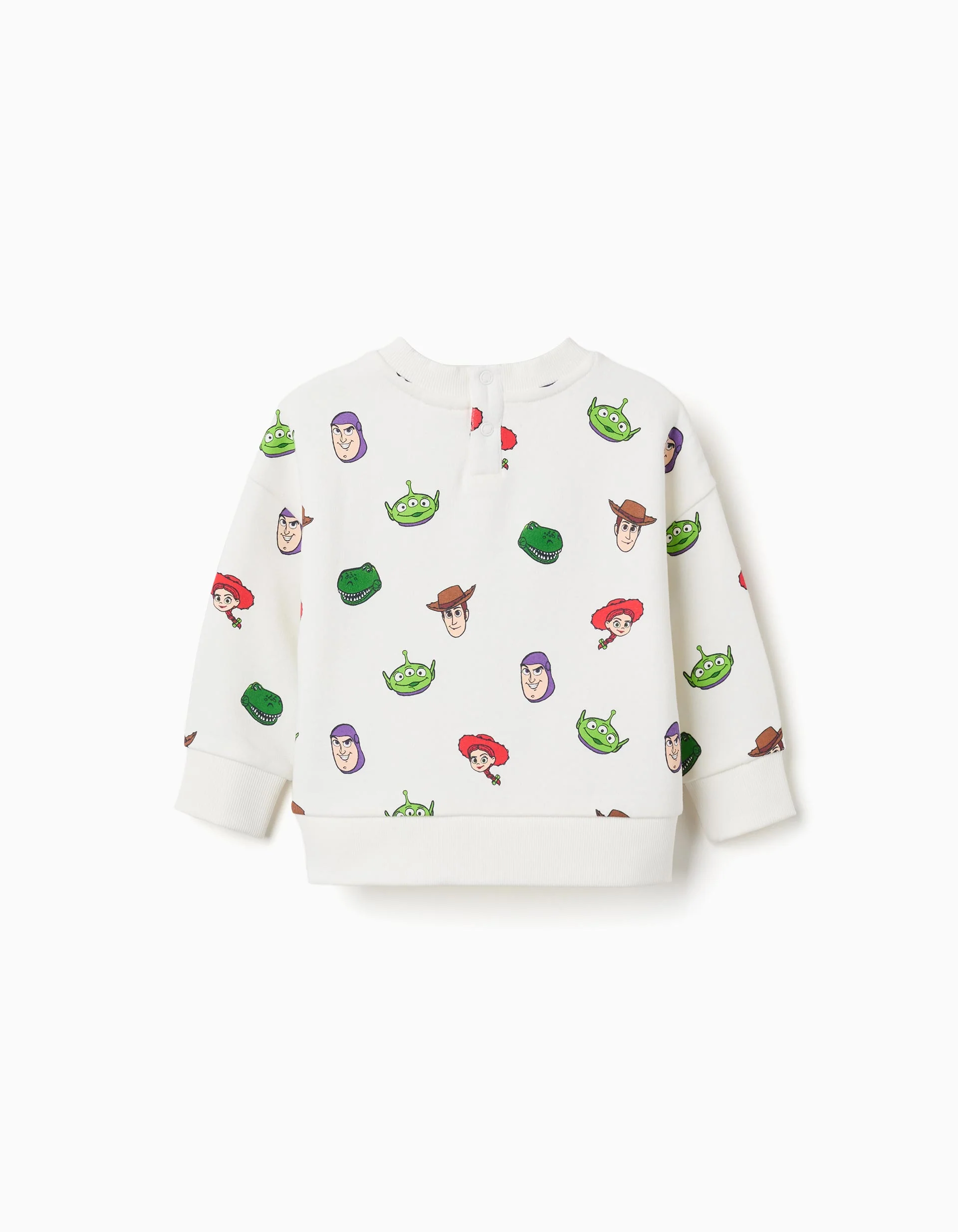 Brushed sweatshirt with Toy Story motif for baby boys, white