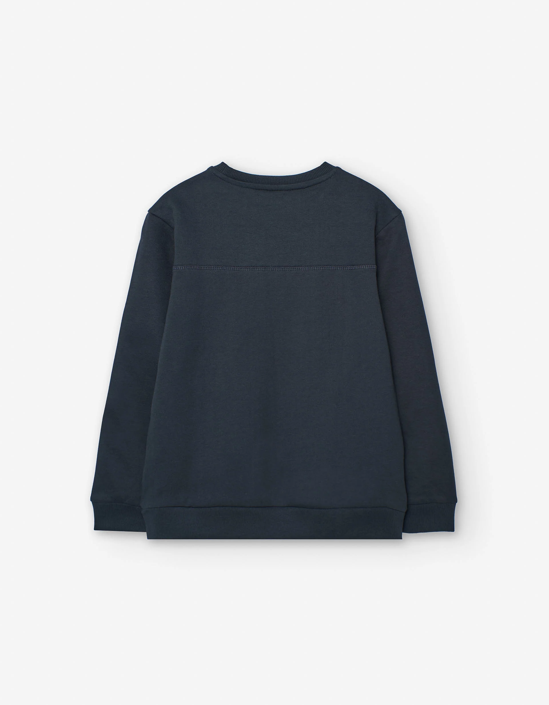 Cotton brushed sweatshirt with monster print for boys, dark grey