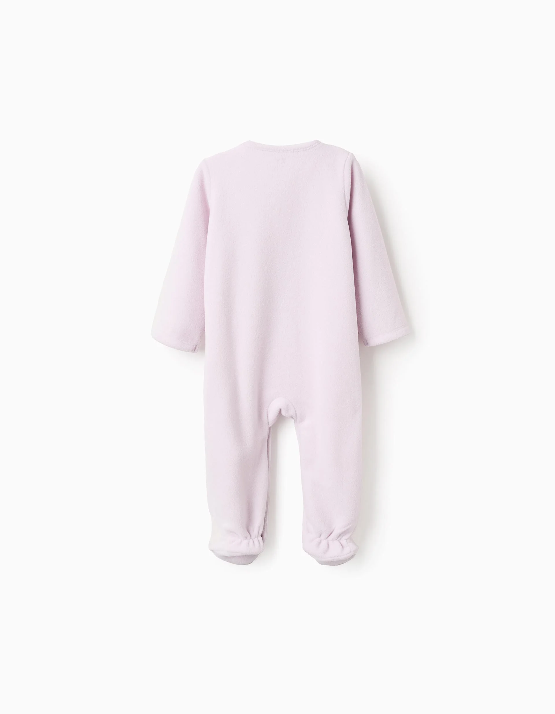 Polar babygrow with embroidery 'Emotions' for baby girls, lilac