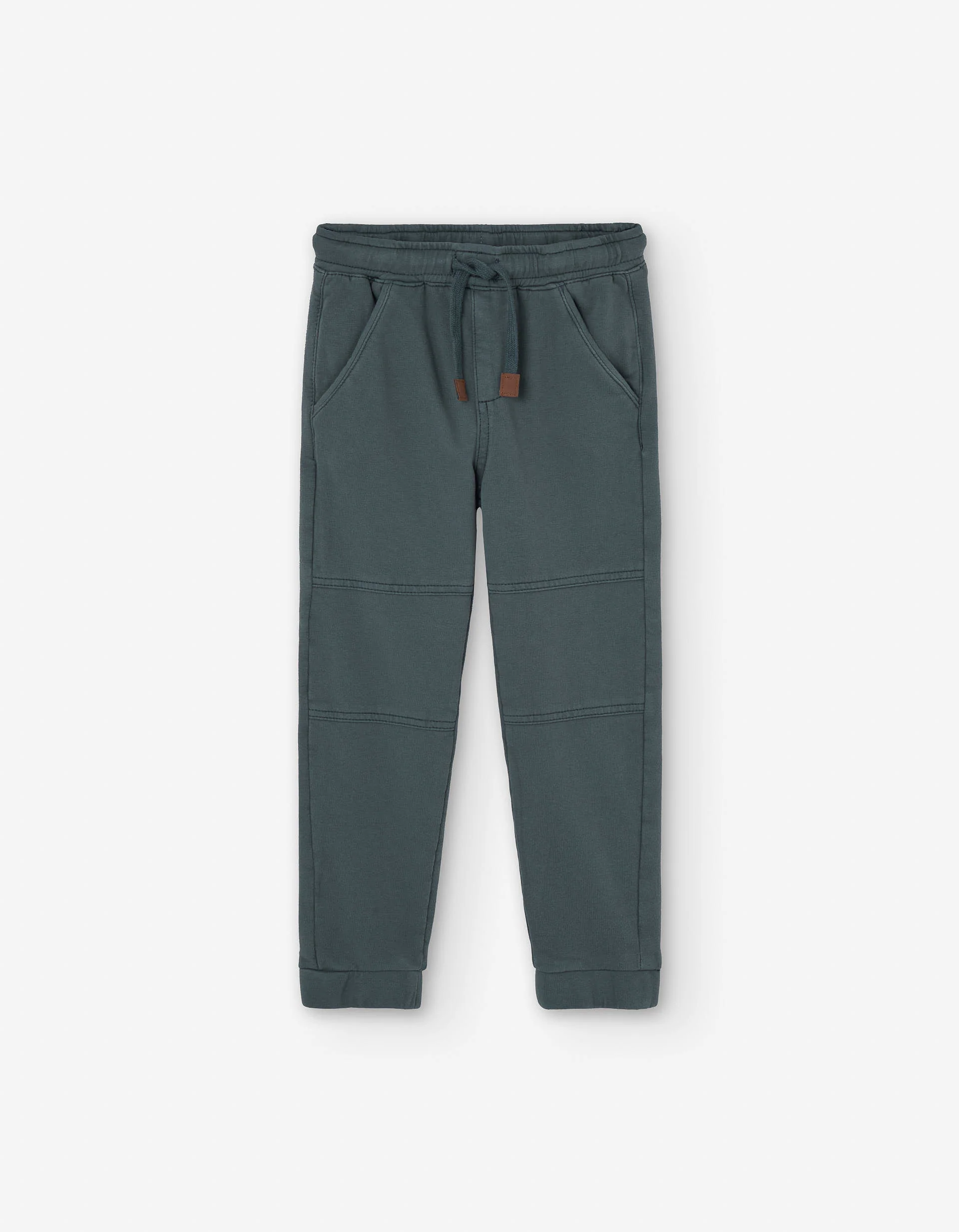 Cotton joggers with drawstring for boys, grey