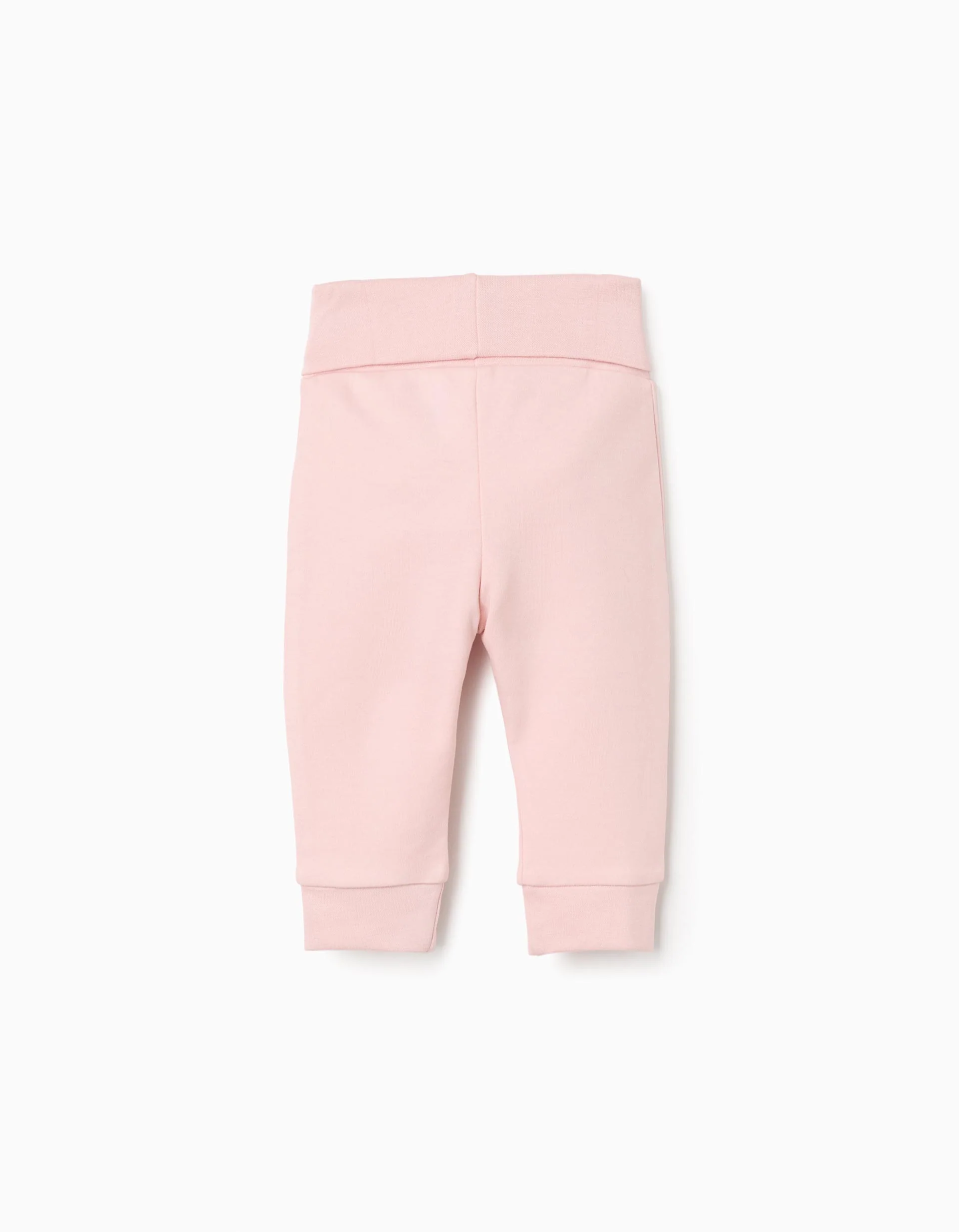 4 plain/floral trousers for newborn and baby girls, multicolour