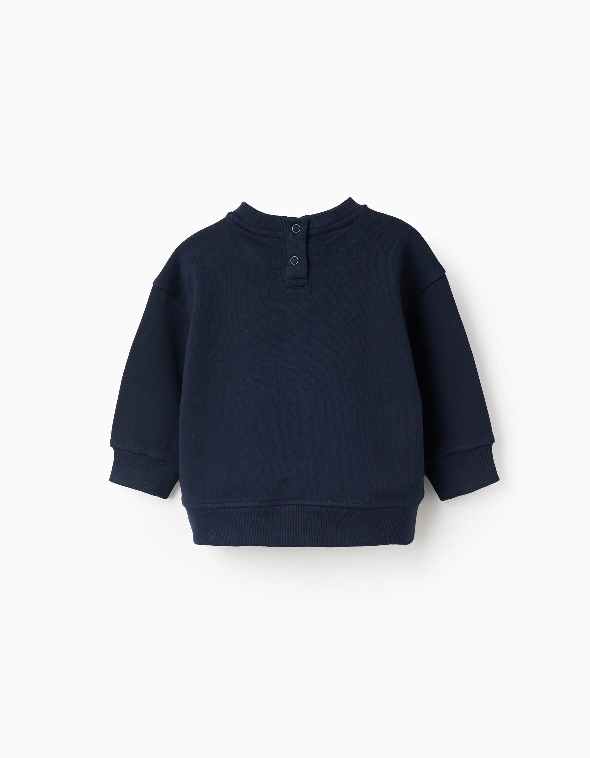 Cotton Sweatshirt with Print for Baby Boys 'Triango', dark blue