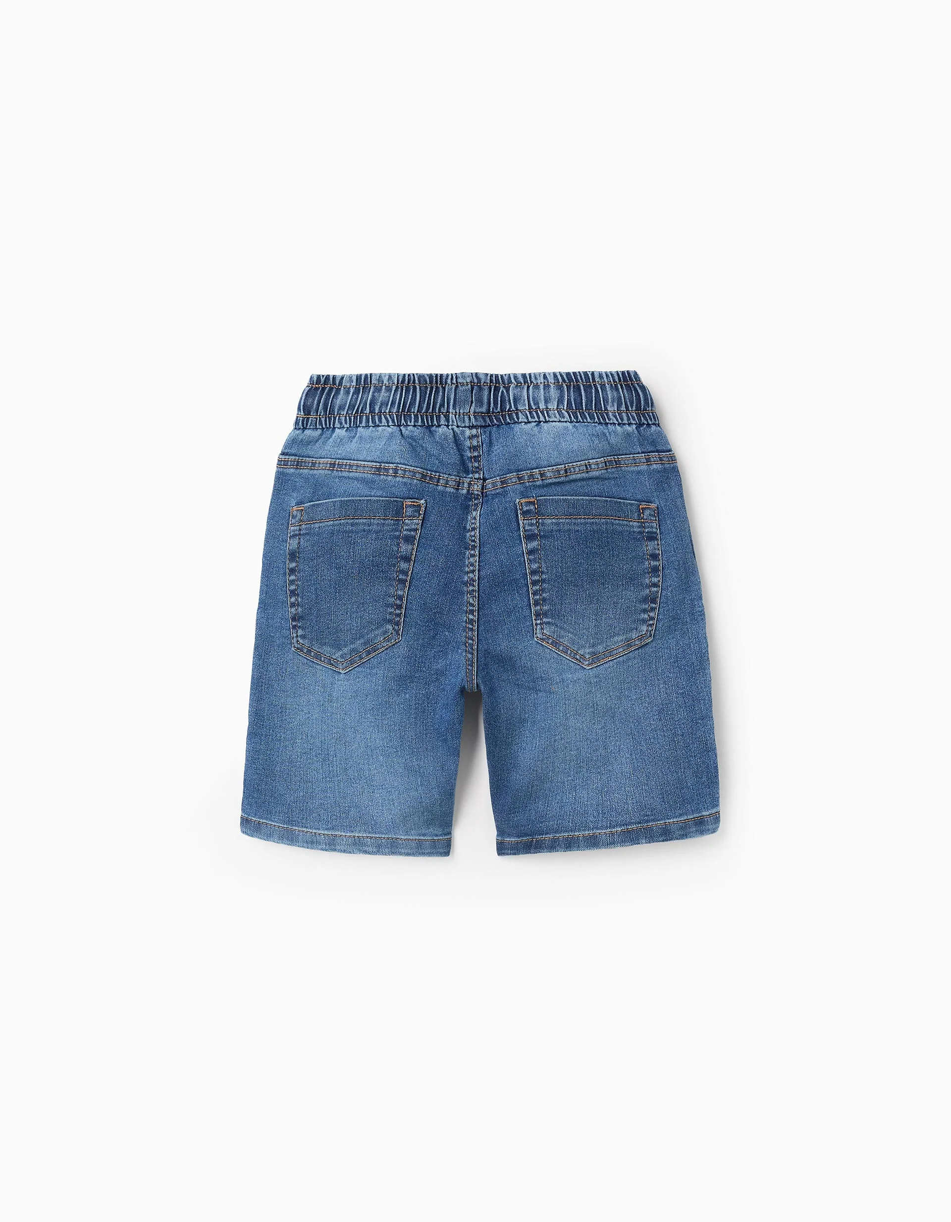Denim Shorts with Drawstring for Boys 'Midi', Blue