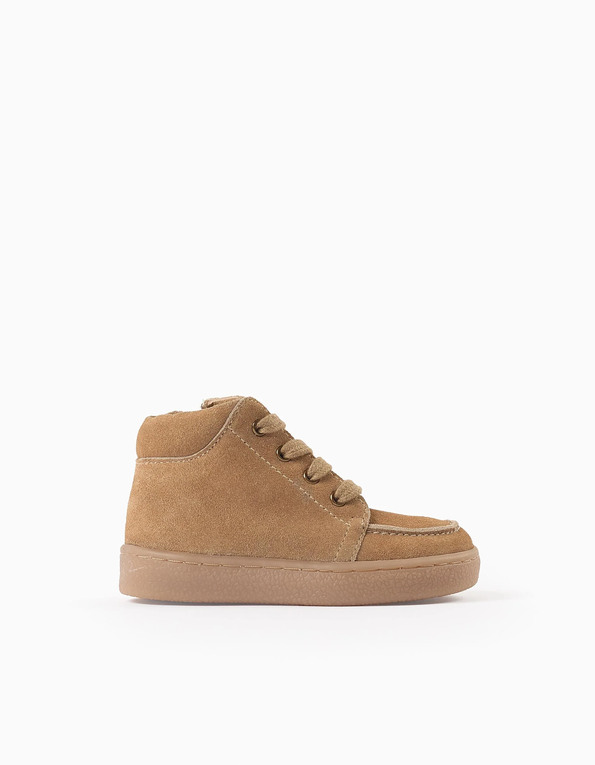 Suede Boots for Baby Boys, Beige