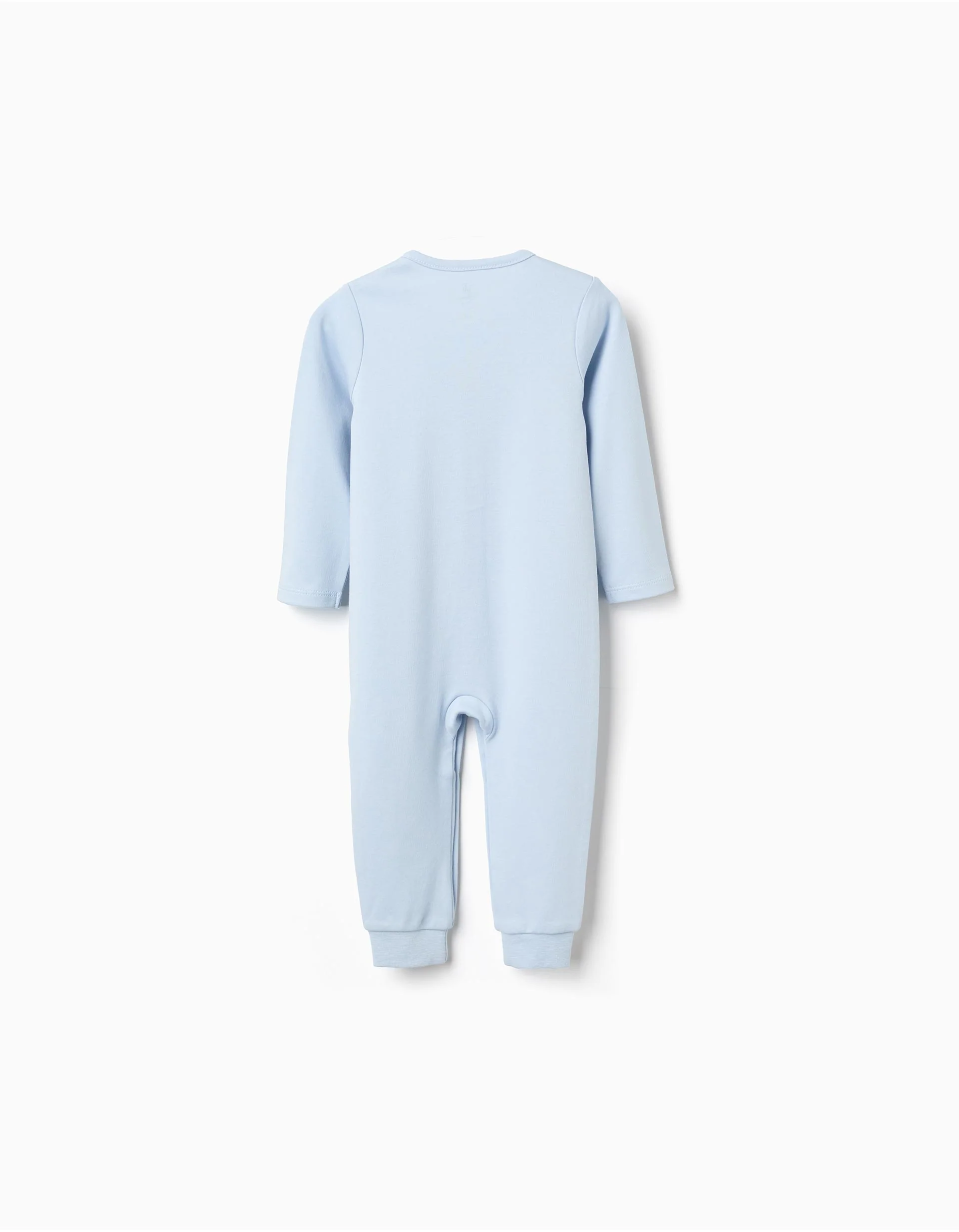Pack of 2 Cotton Babygrows 'Mickey' for Baby Boys, White/Light Blue
