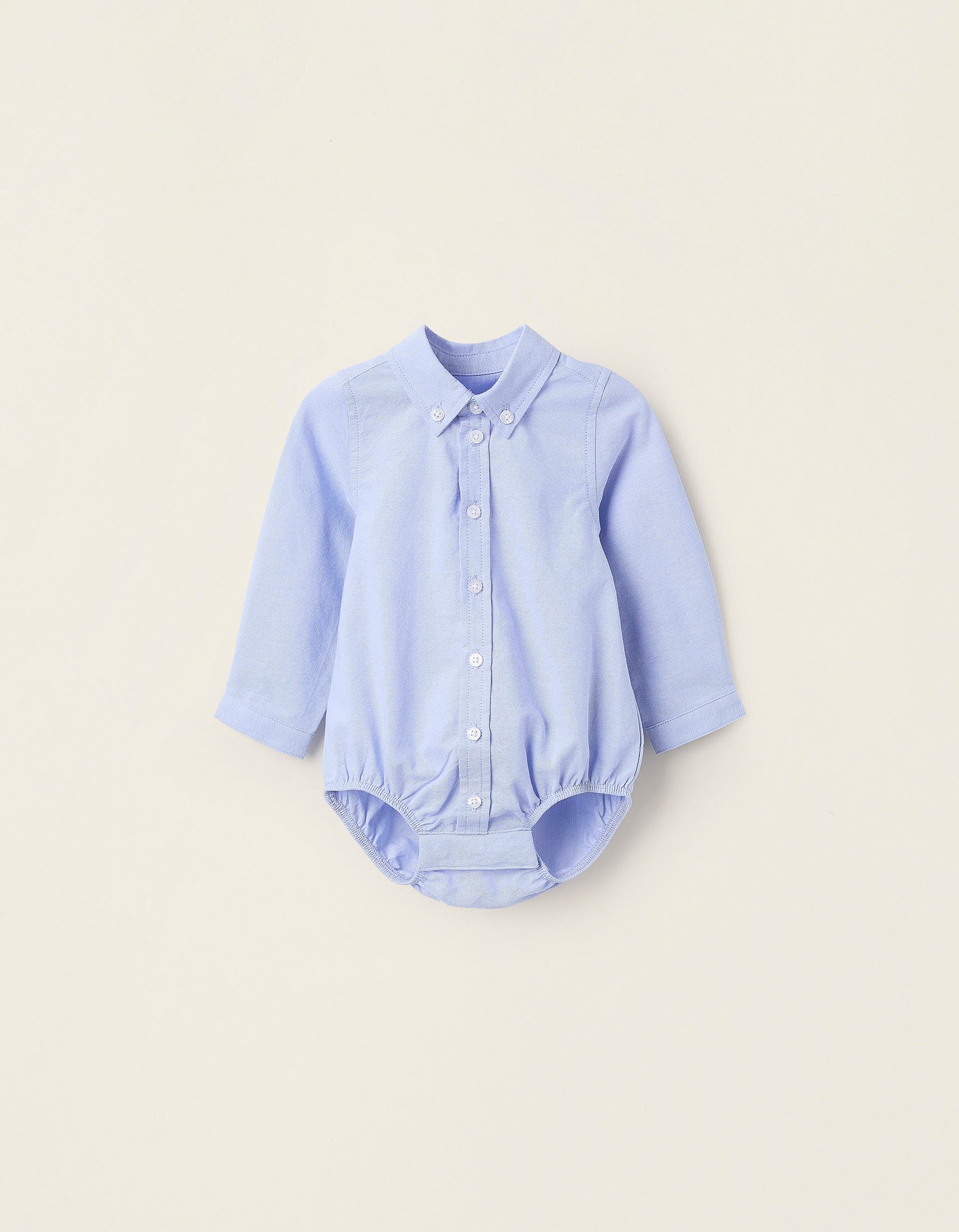 Cotton Bodysuit for Newborns, Blue