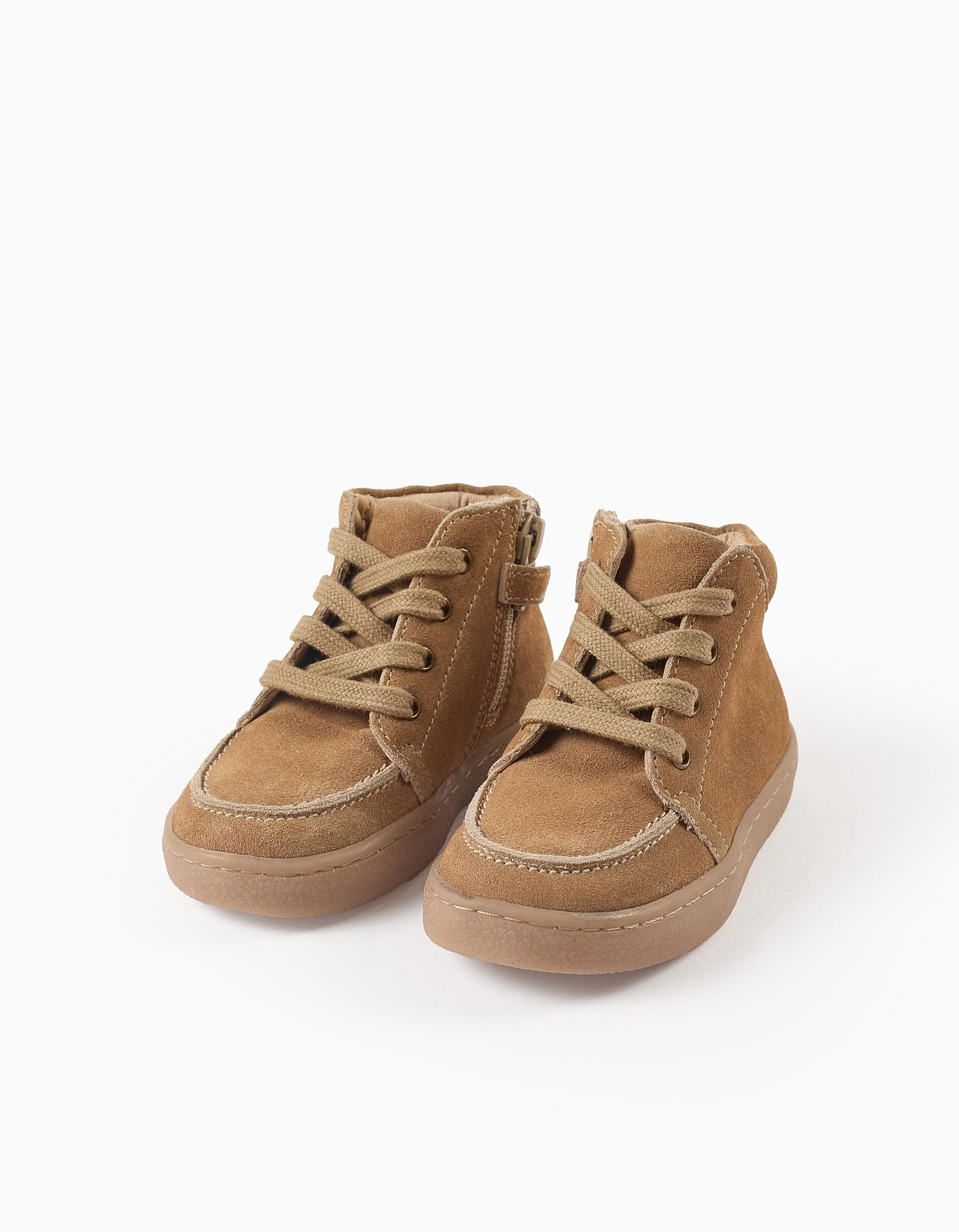 Suede Boots for Baby Boys, Beige