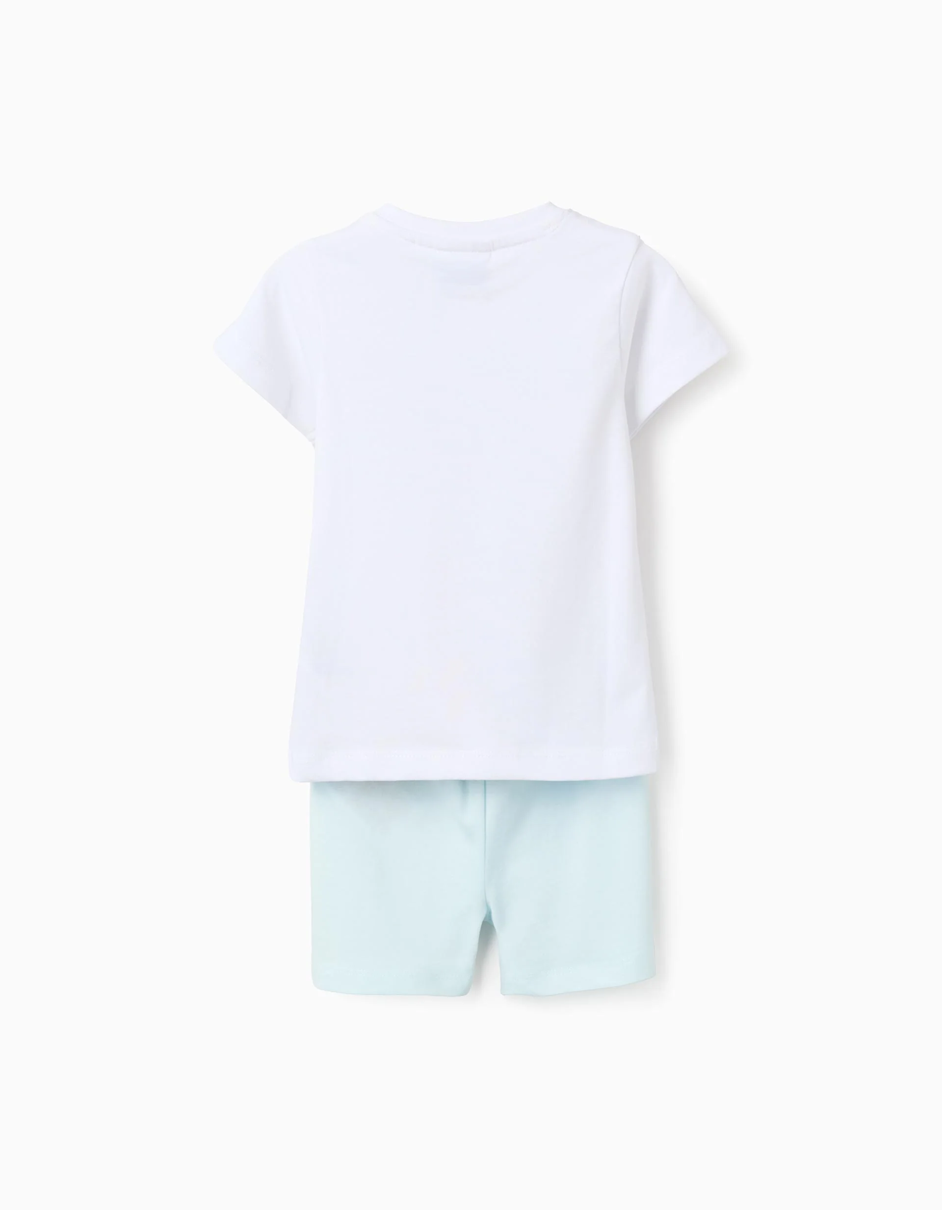 Short Cotton Pyjama for Baby Boys 'Bluey & Bingo', White/Blue