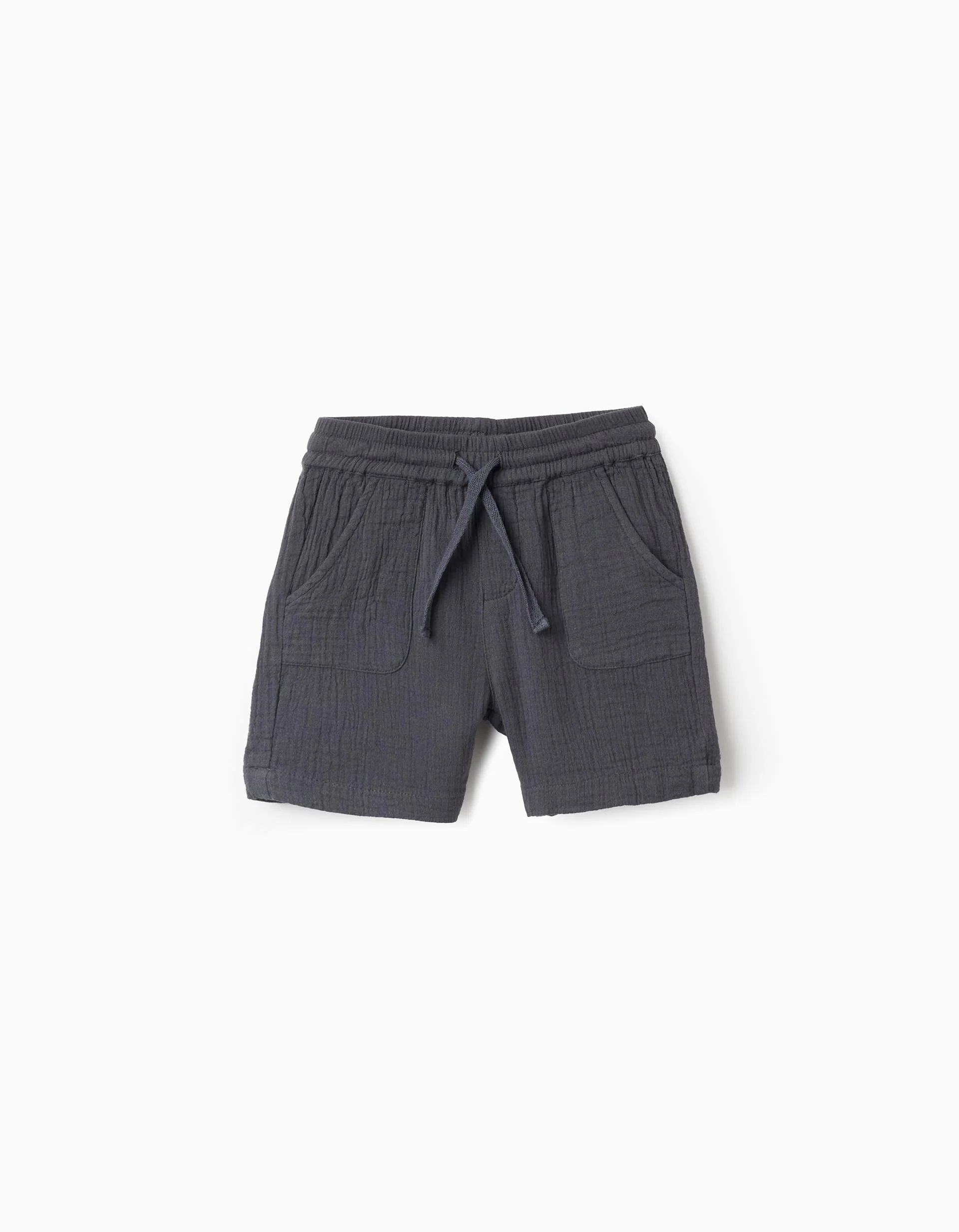 Bamboula Shorts with Drawstring for Baby Boys, Grey