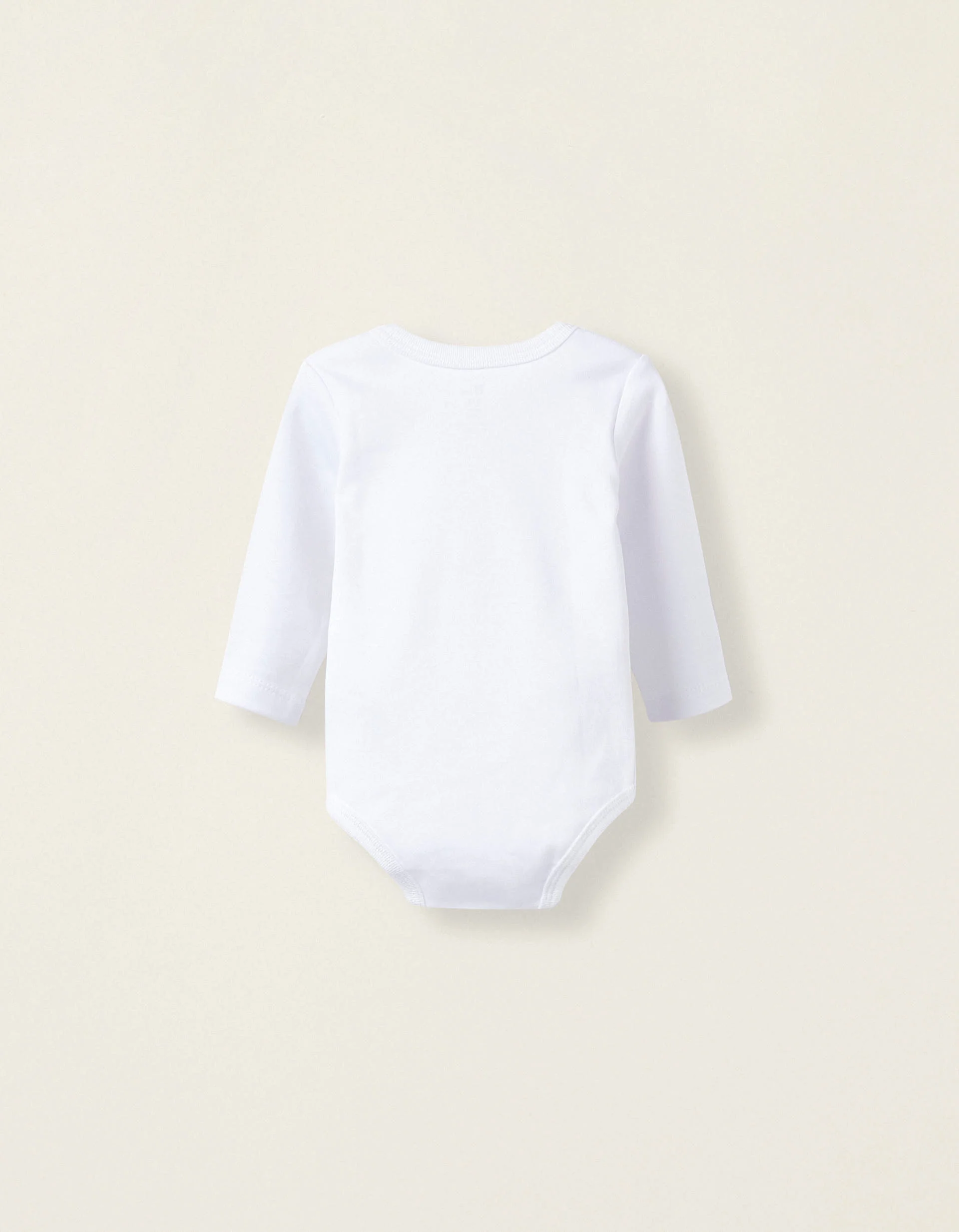 Pack of 4 Long Sleeve Bodysuits for Babies and Newborns, White