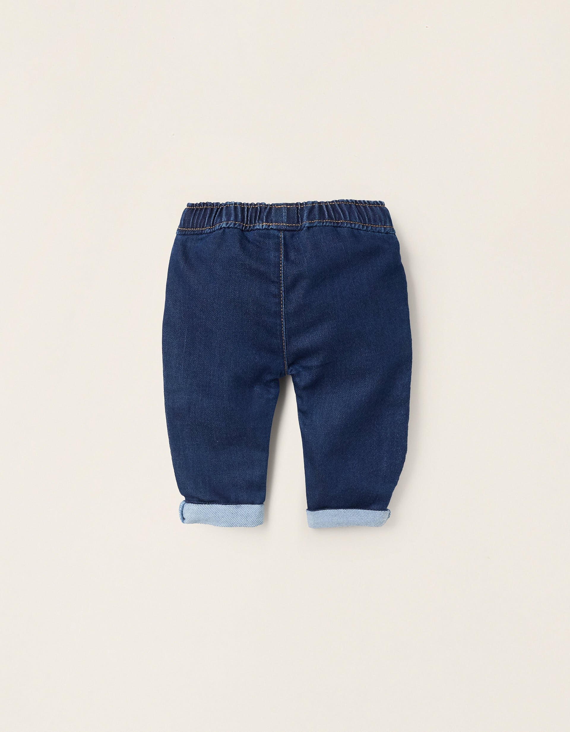 Jeans with Drawstring for Newborns, Blue