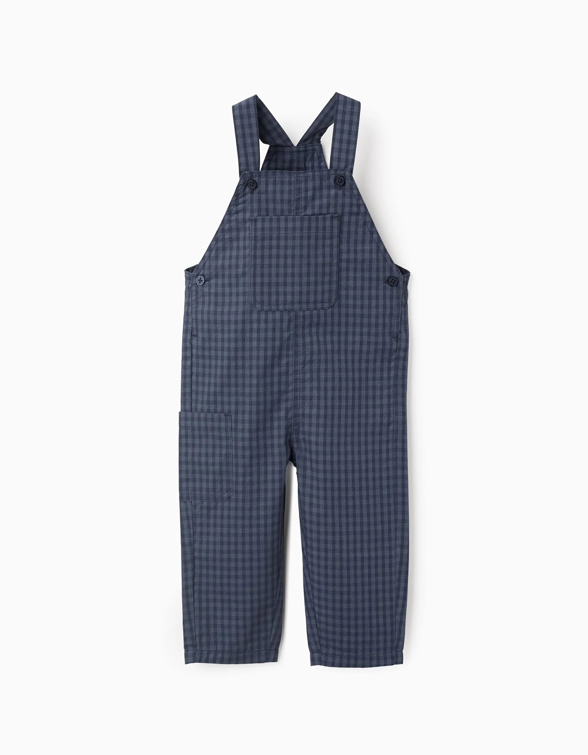 Vichy Dungarees for Baby Boys, Dark Blue