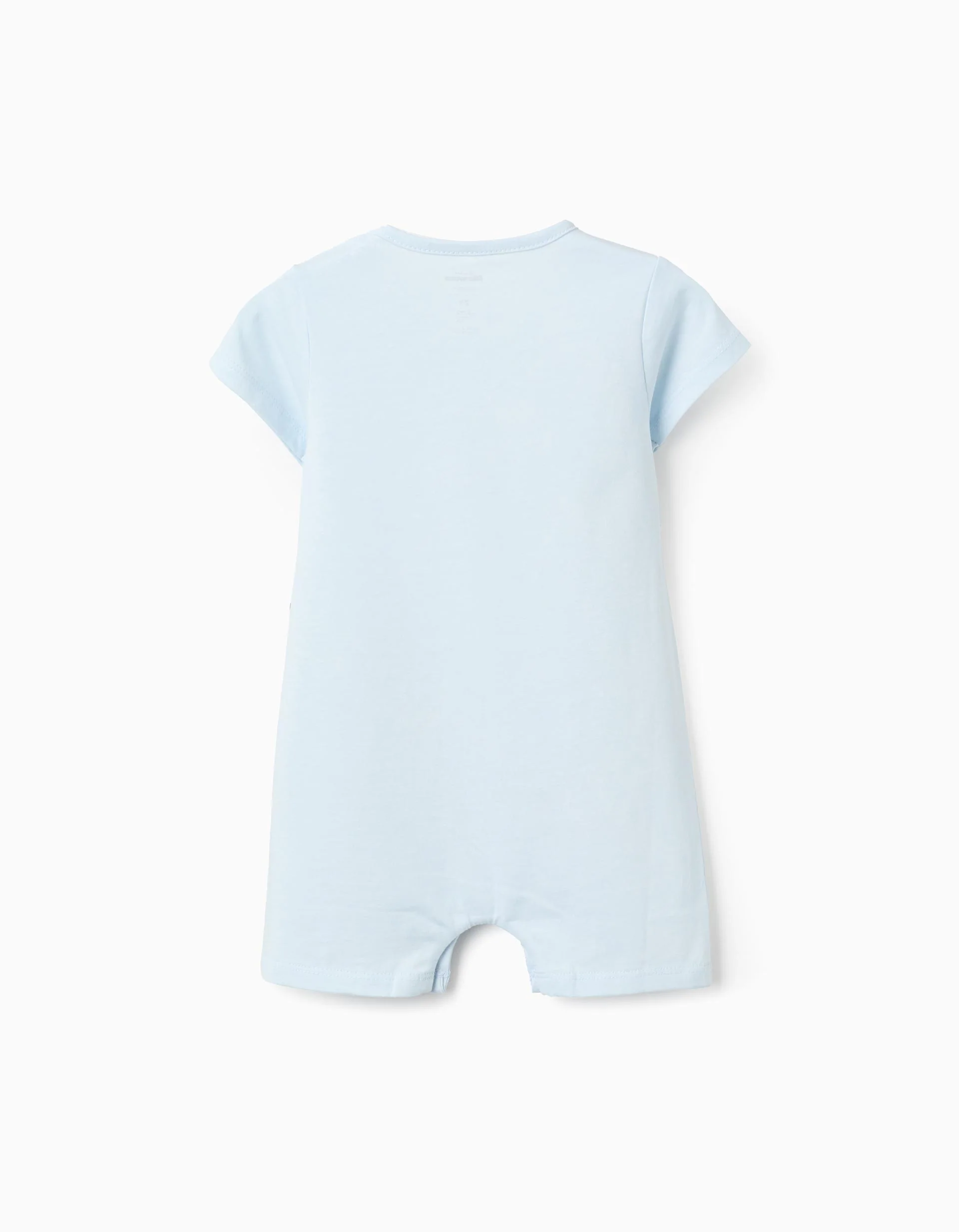 Cotton Romper-Pyjamas for Babies 'Monsters', Light Blue