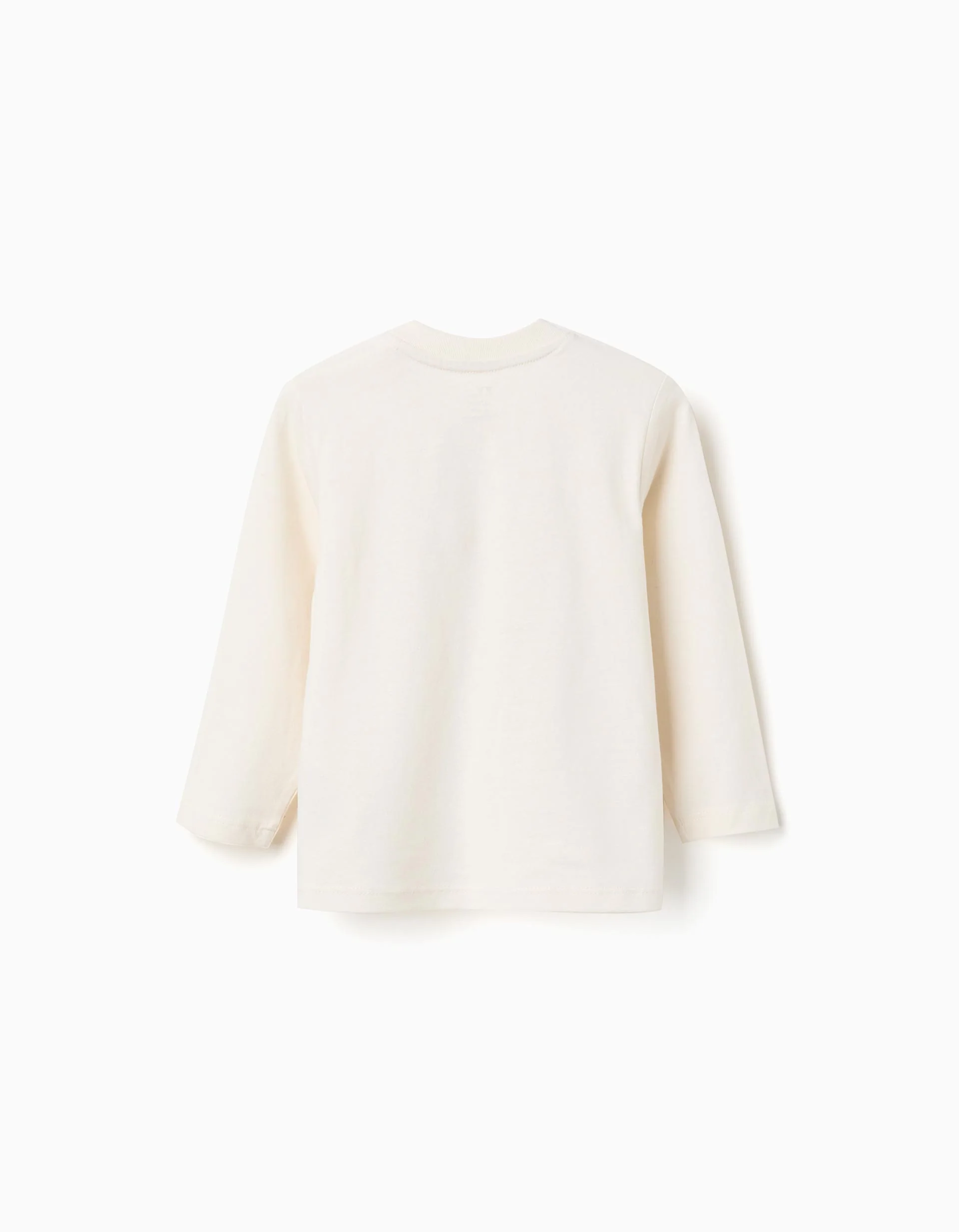 Long Sleeve Cotton T-shirt 'Bugs' for Baby Boys, White