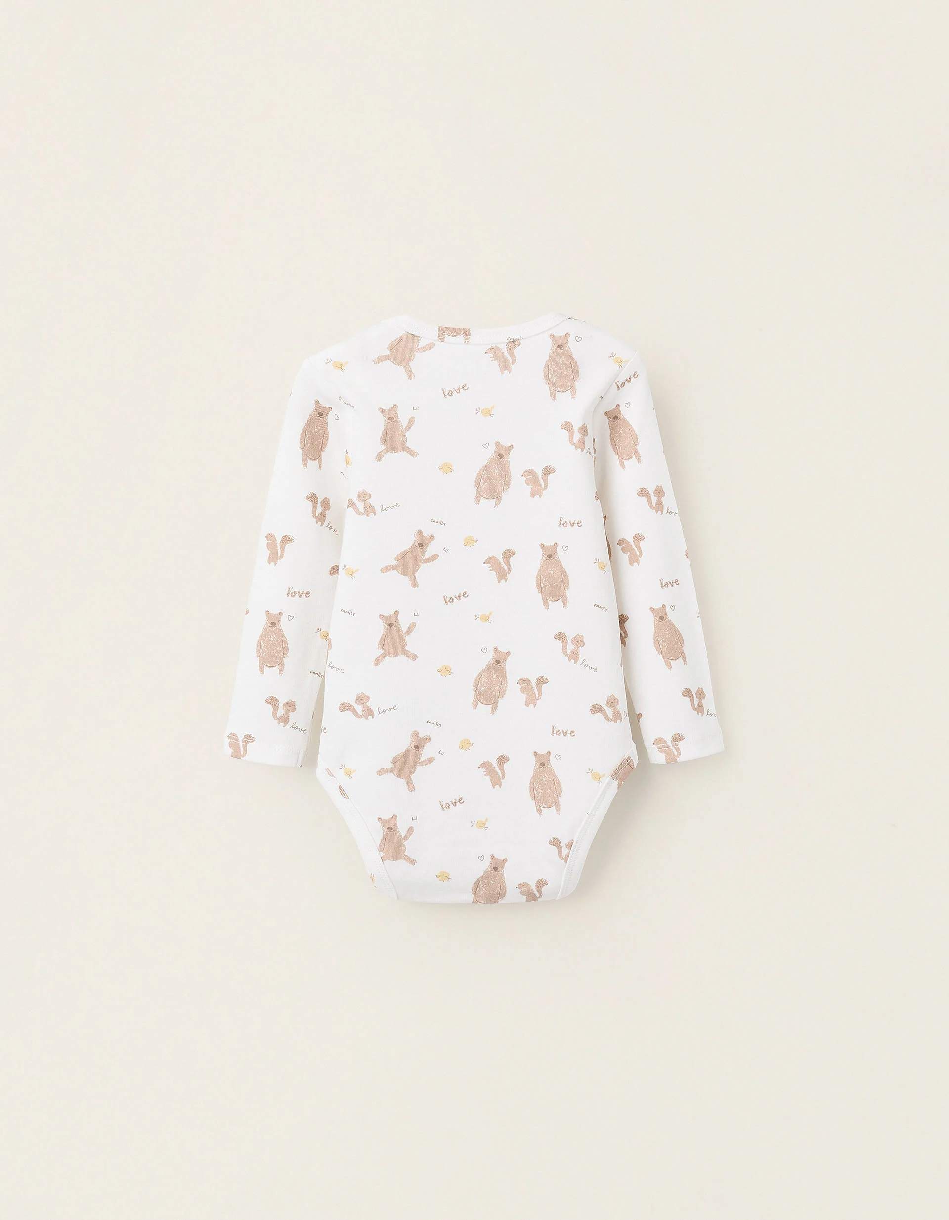Pack of 2 Cotton Bodysuits for Baby Boys 'Family Love', Blue/White