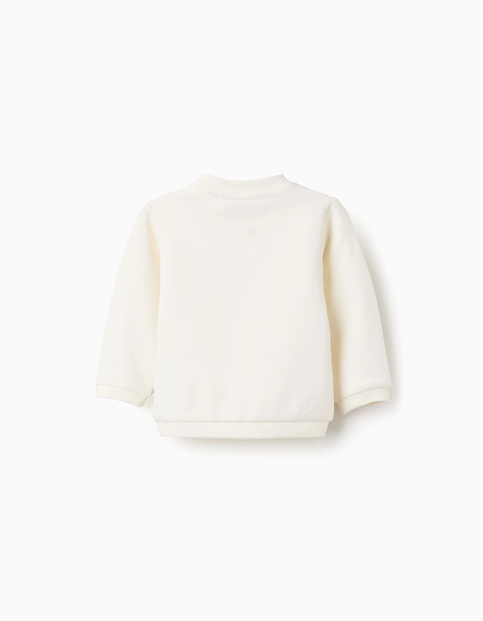 Brushed Sweatshirt for Newborns 'Snail', Beige