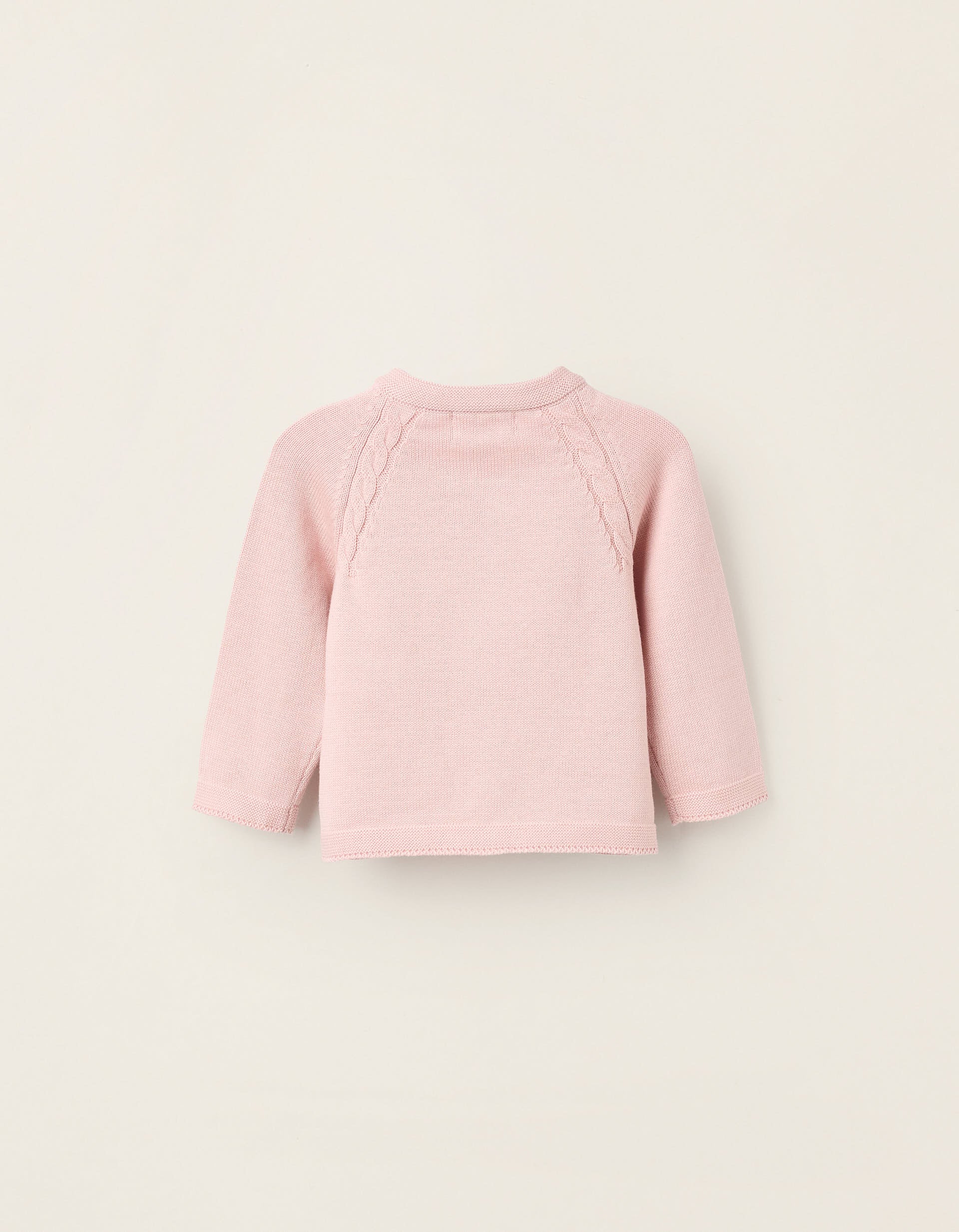 Cotton Cardigan for Newborn Girls, Pink