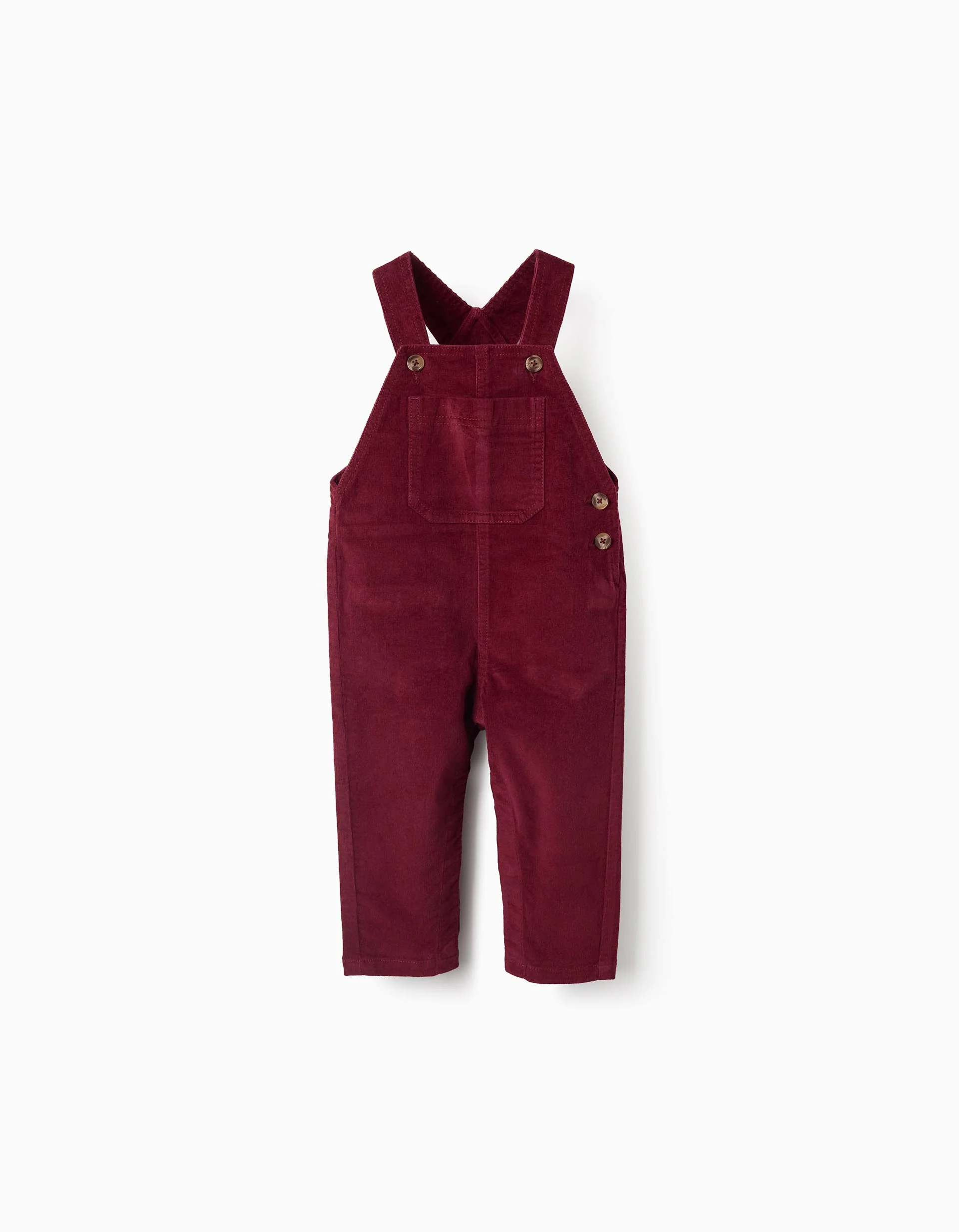 Corduroy Dungarees for Baby Boys, Red